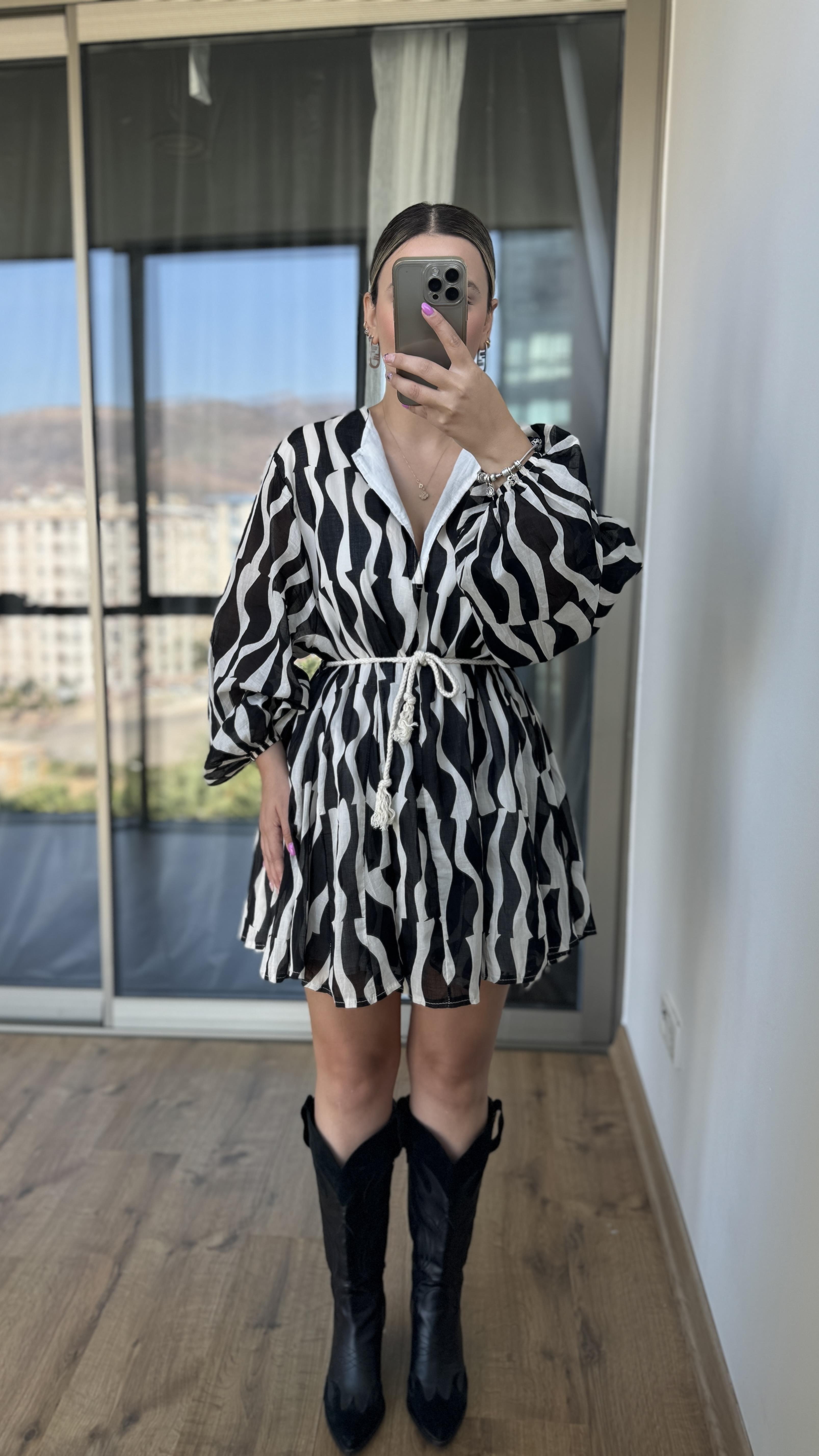 ZRA ŞIFON ASTARLI ELBİSE