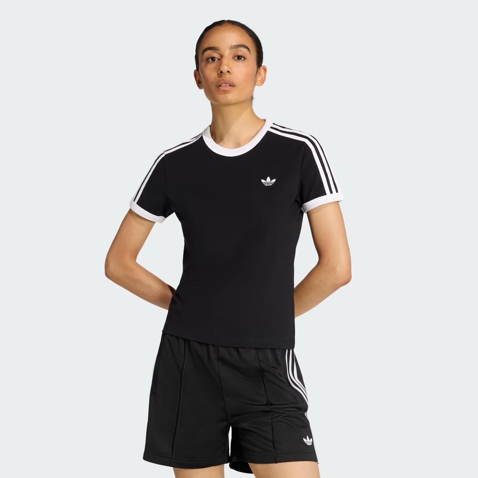 adidas 3 Stripes Slim Kadın Tişört