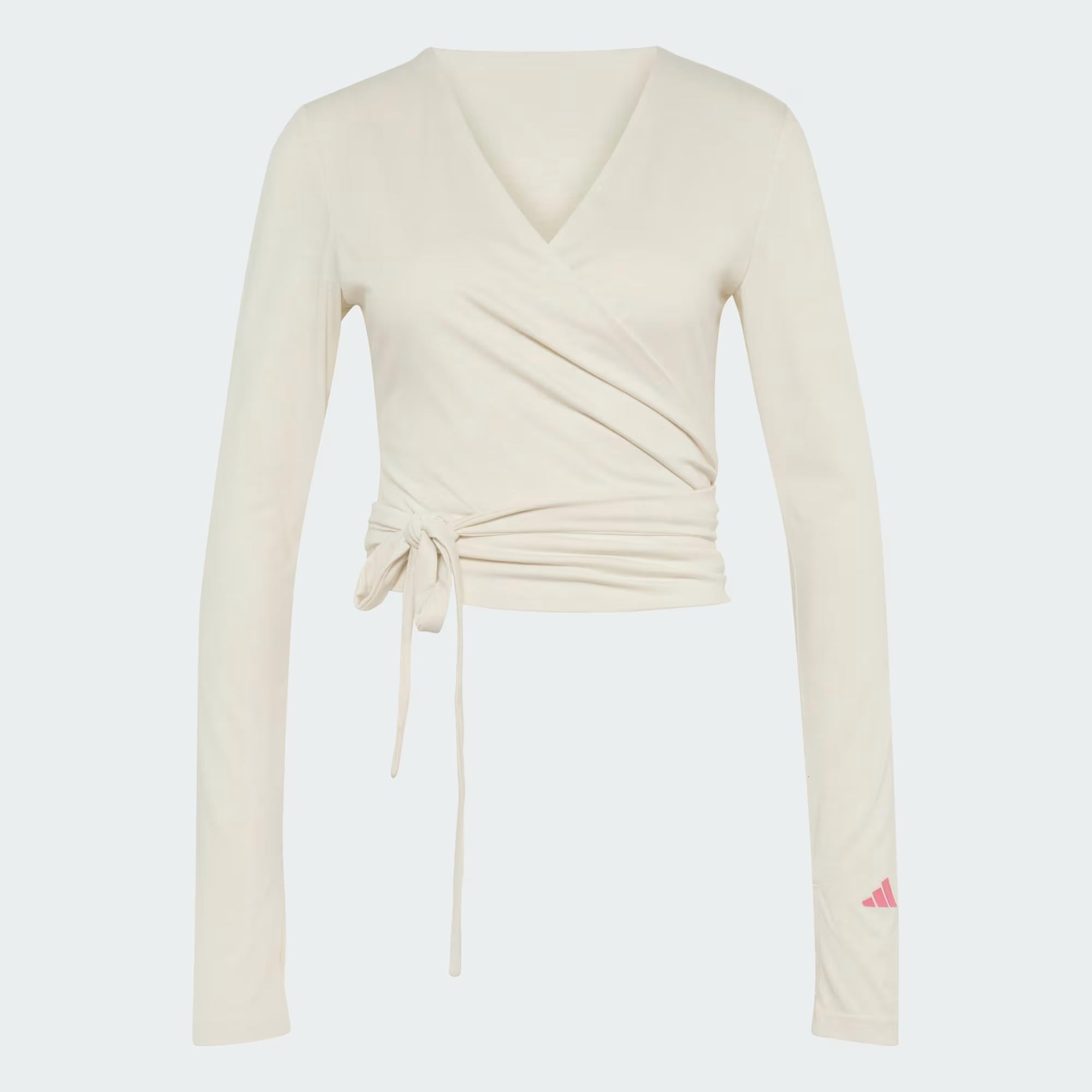 adidas 3-Stripes Studio Soft Ballet Wrap Kadın Tişört
