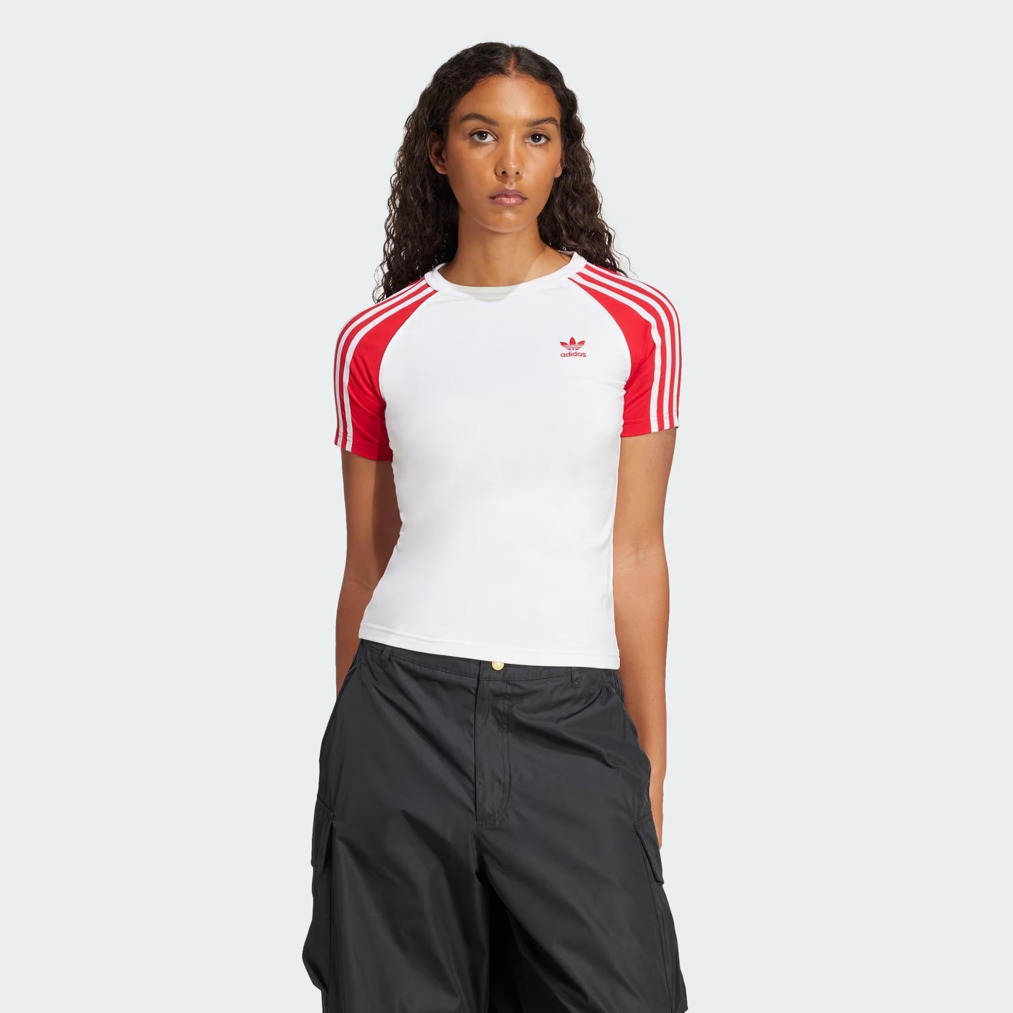 adidas Adicolor 3-Stripes Raglan Kadın Tişört