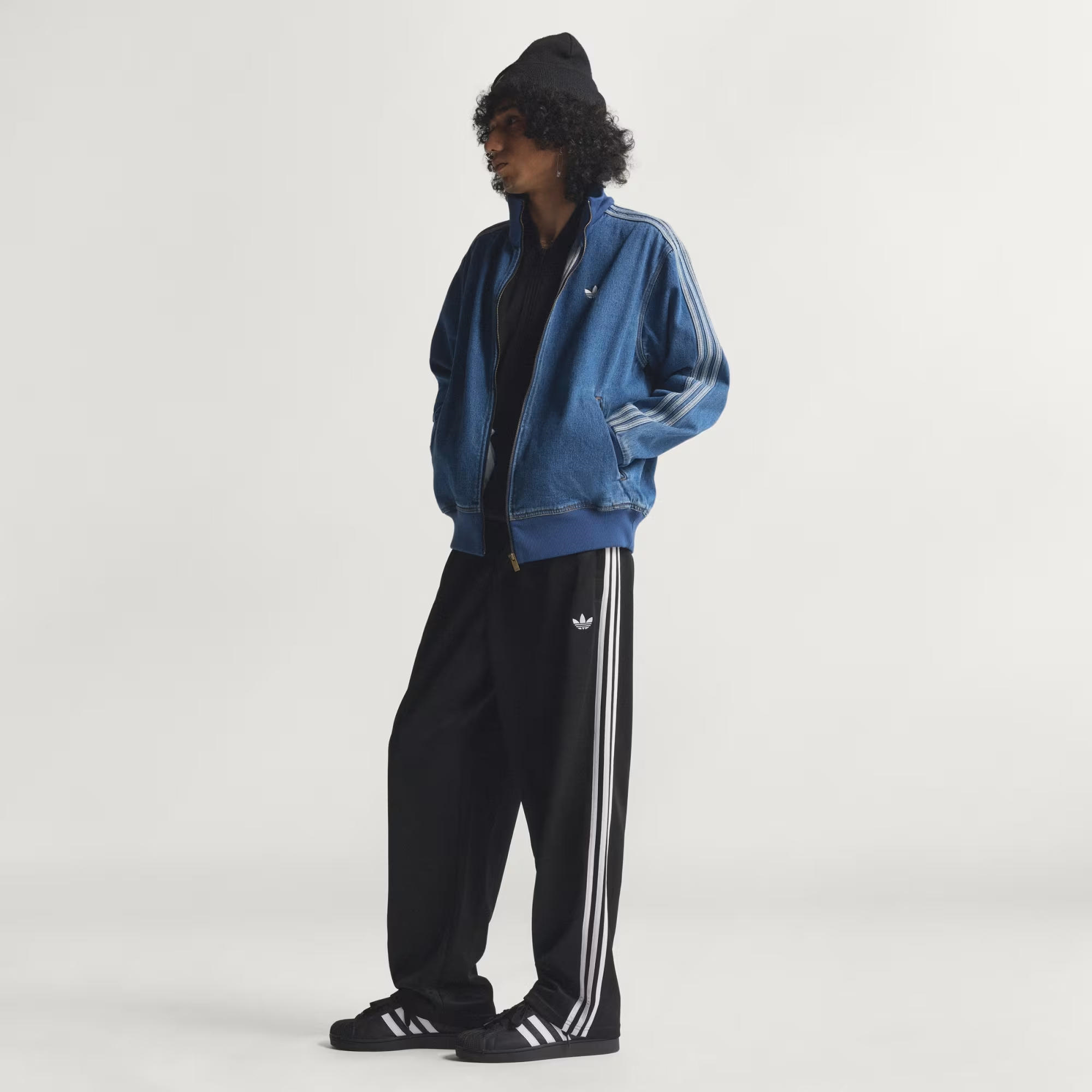 adidas Adicolor Denim Firebird Erkek Sweatshirt