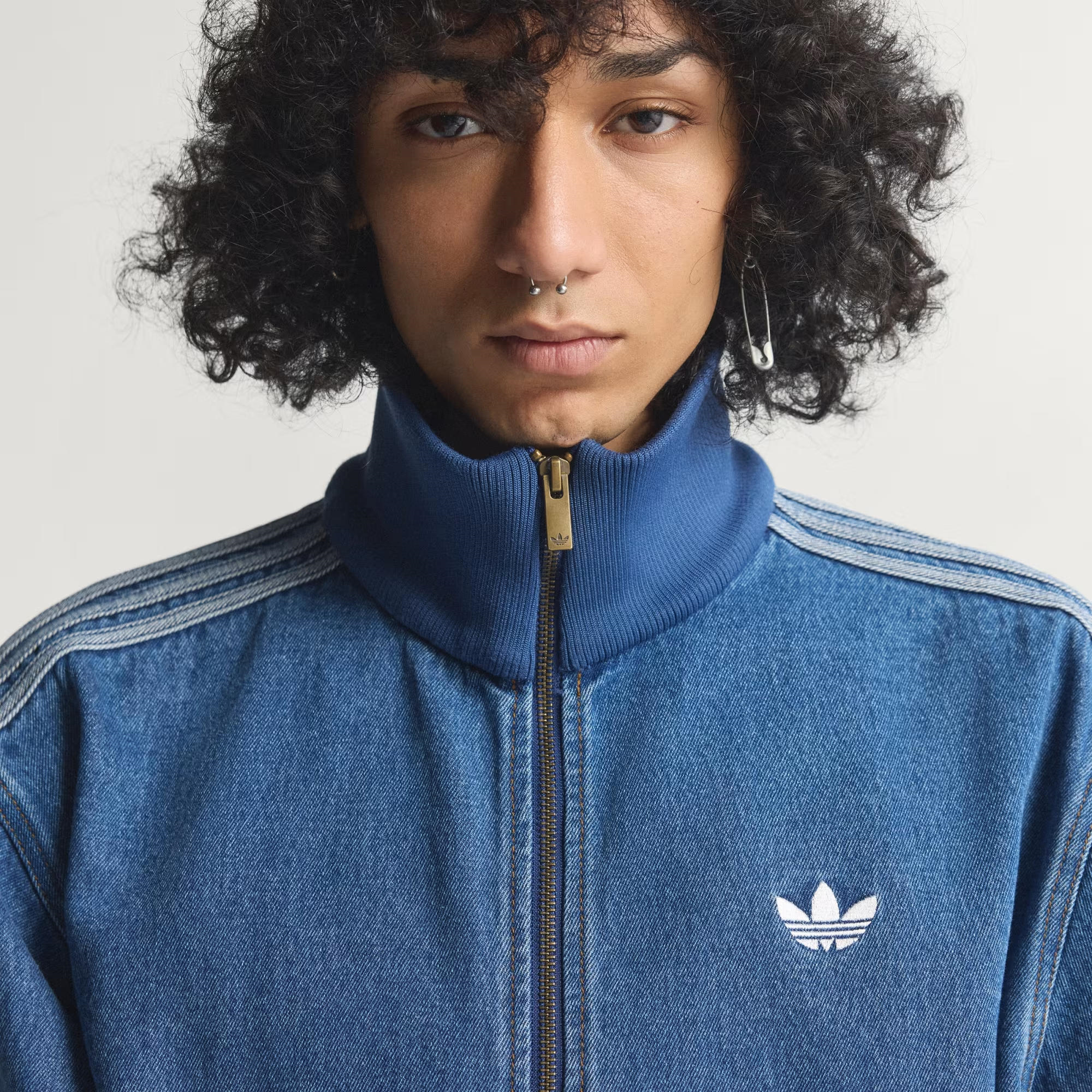 adidas Adicolor Denim Firebird Erkek Sweatshirt