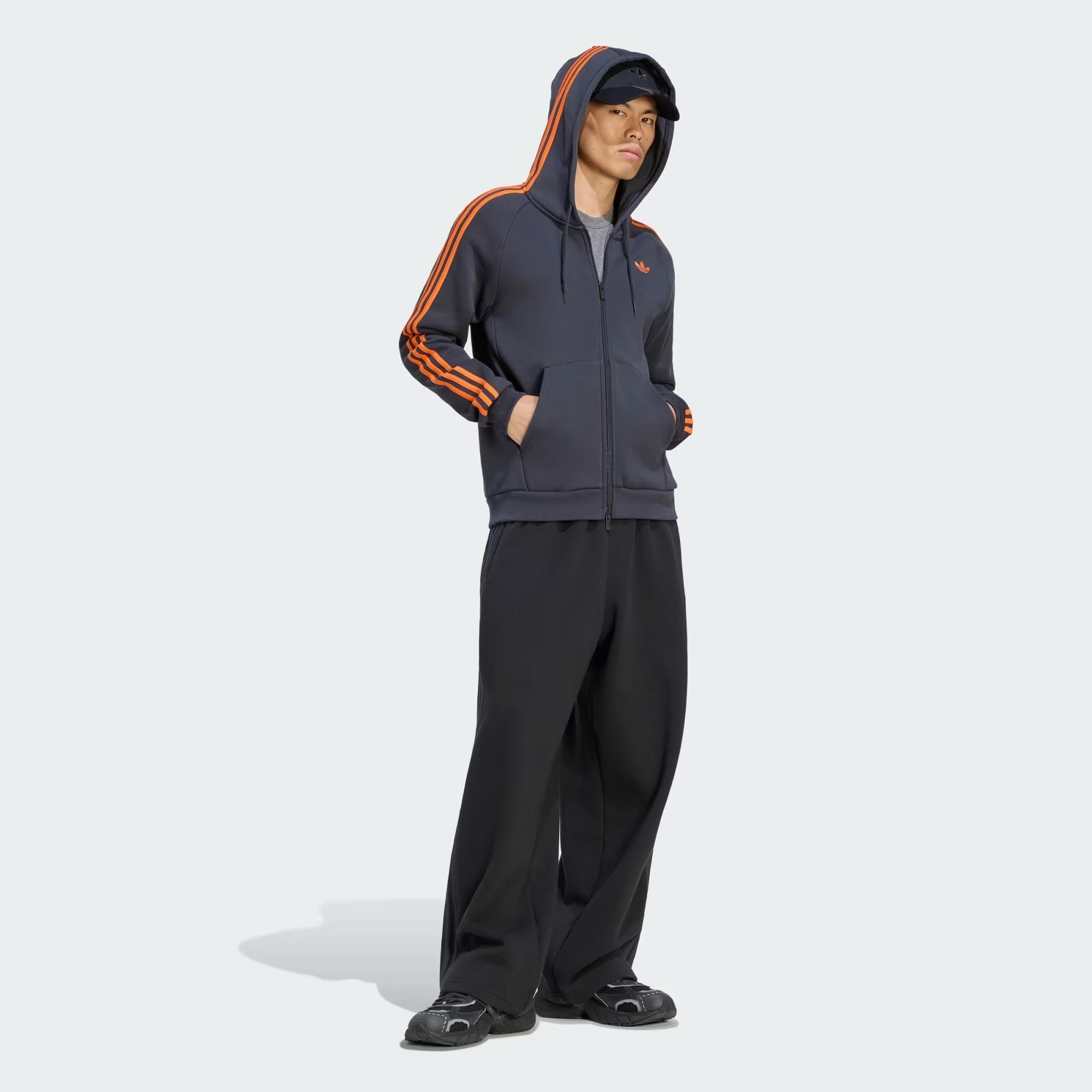 adidas Adicolor Over The Hood Stripes Erkek Sweatshirt