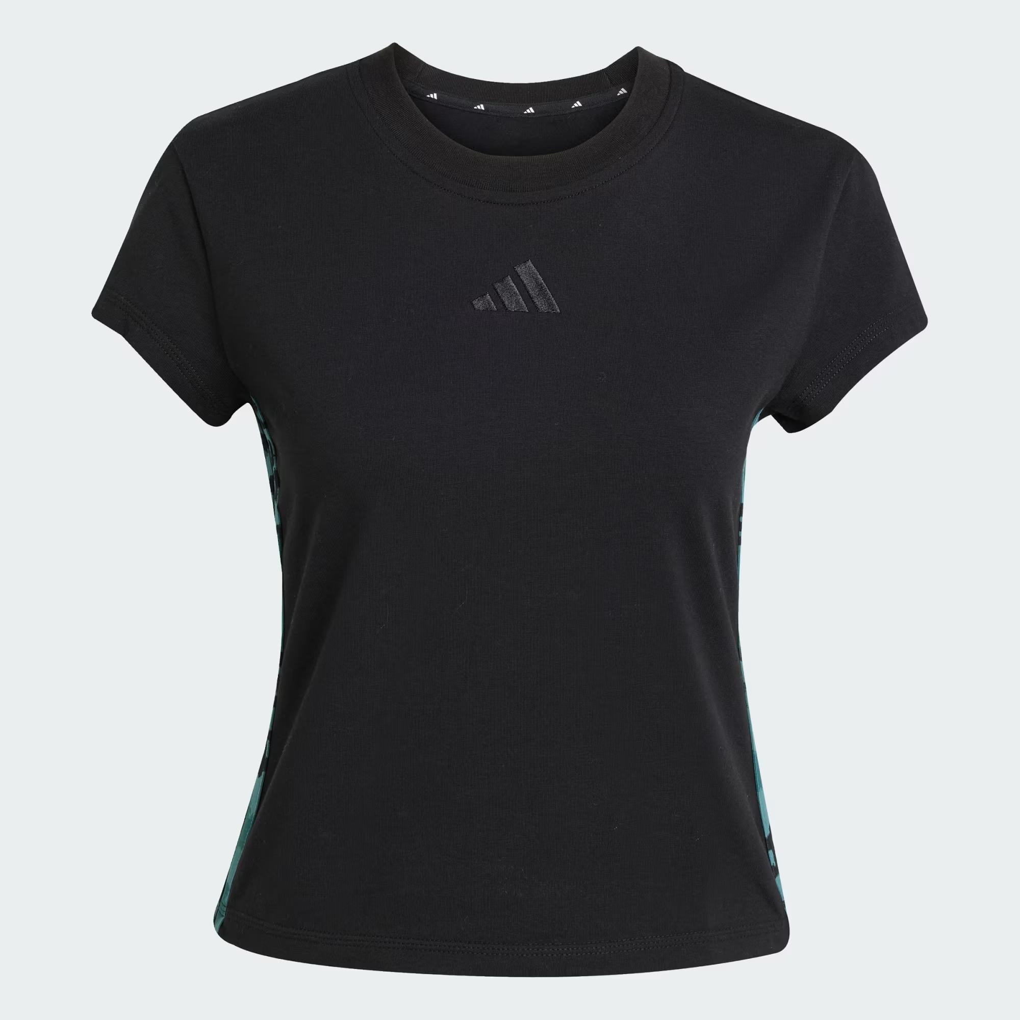 adidas Animal Print 3-Stripes Kadın Tişört