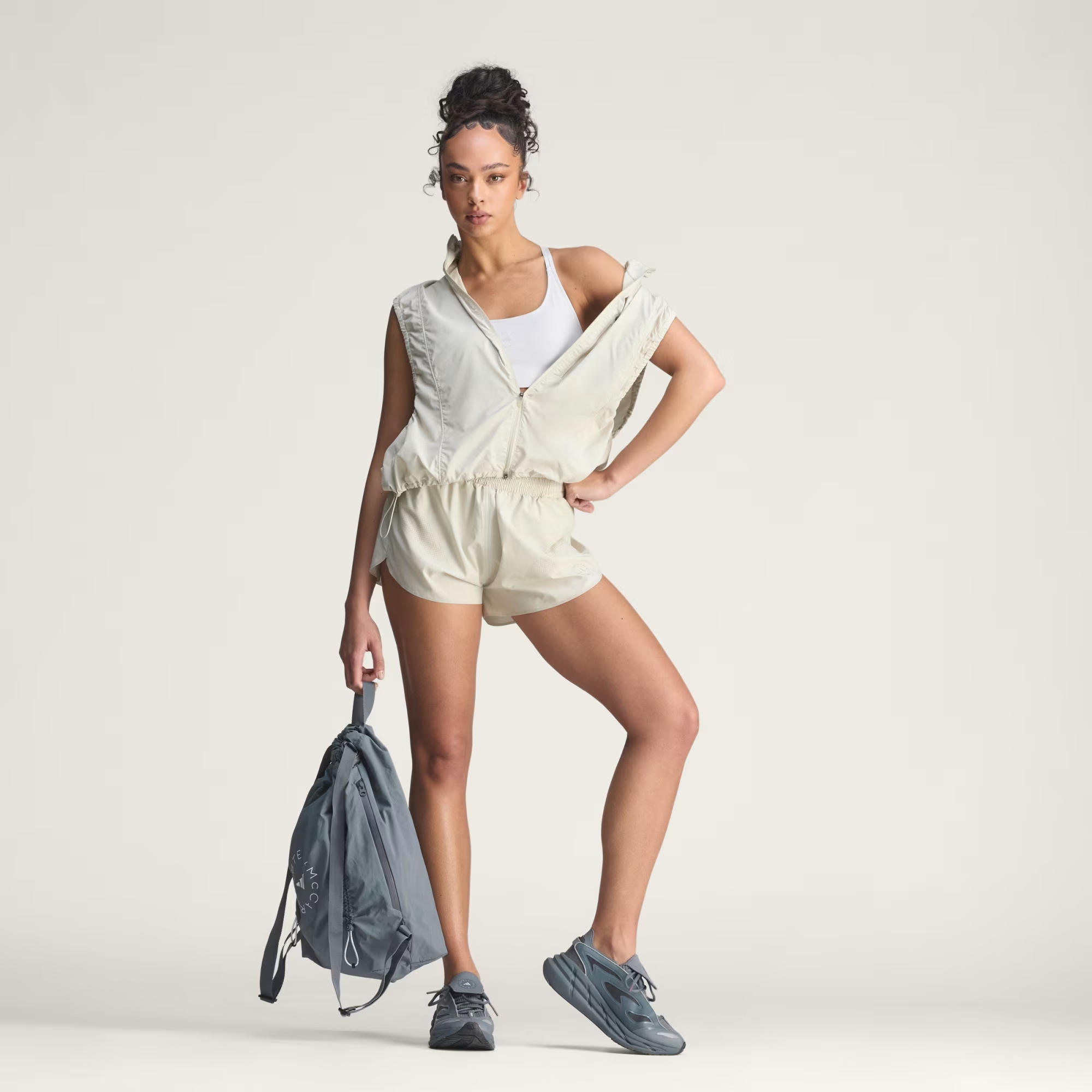 adidas by Stella McCartney Running Mini Crop top Kadın Büstiyer