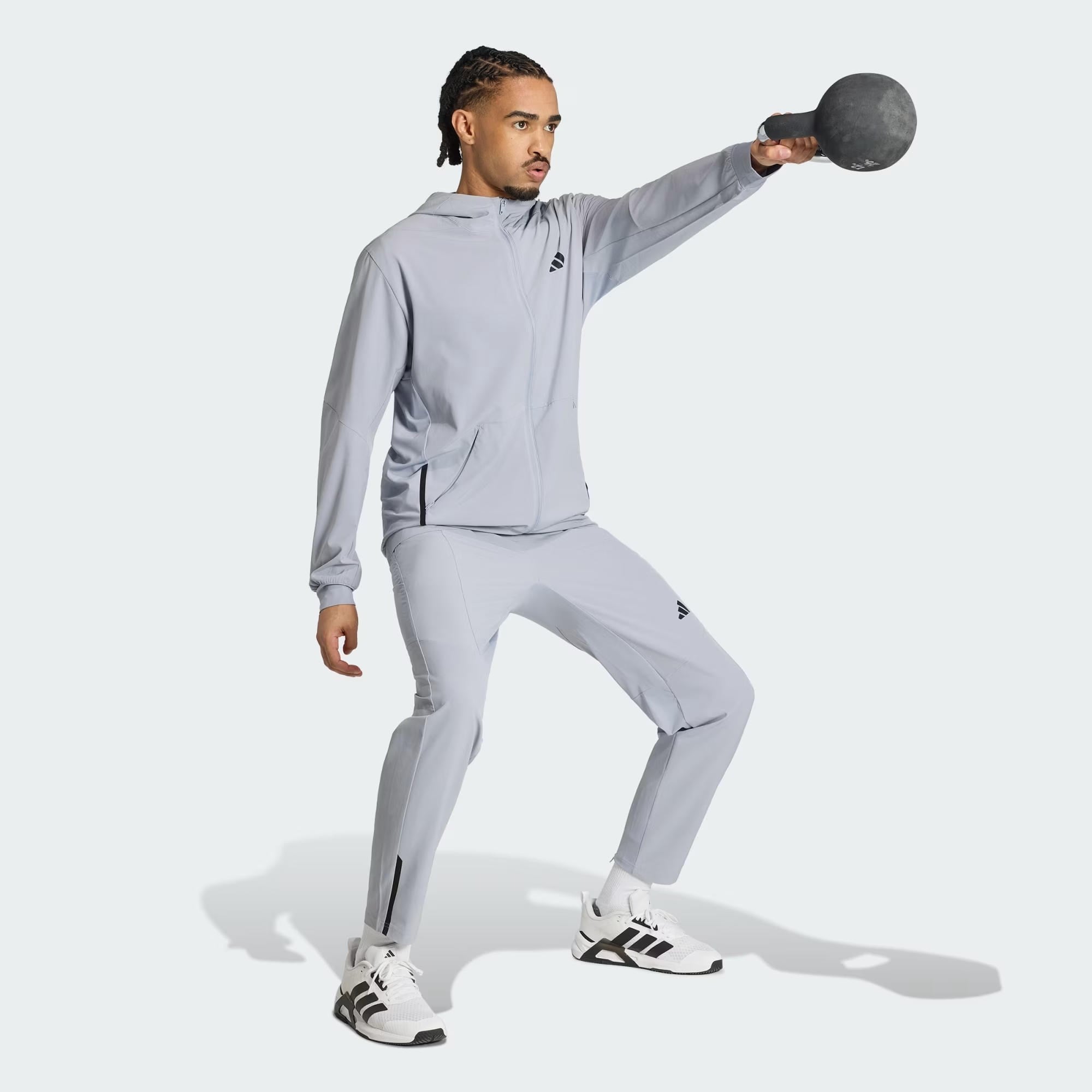 adidas D4T Workout Full Zip Erkek Sweatshirt
