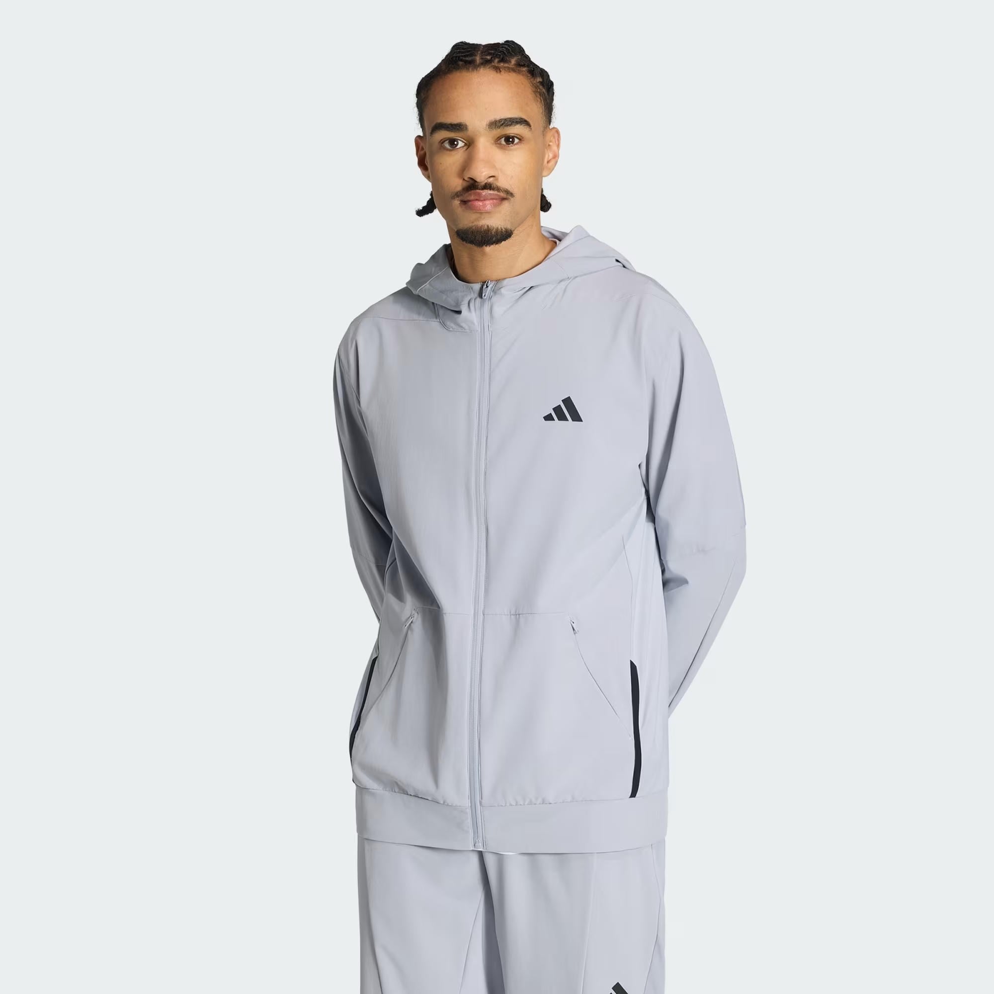 adidas D4T Workout Full Zip Erkek Sweatshirt