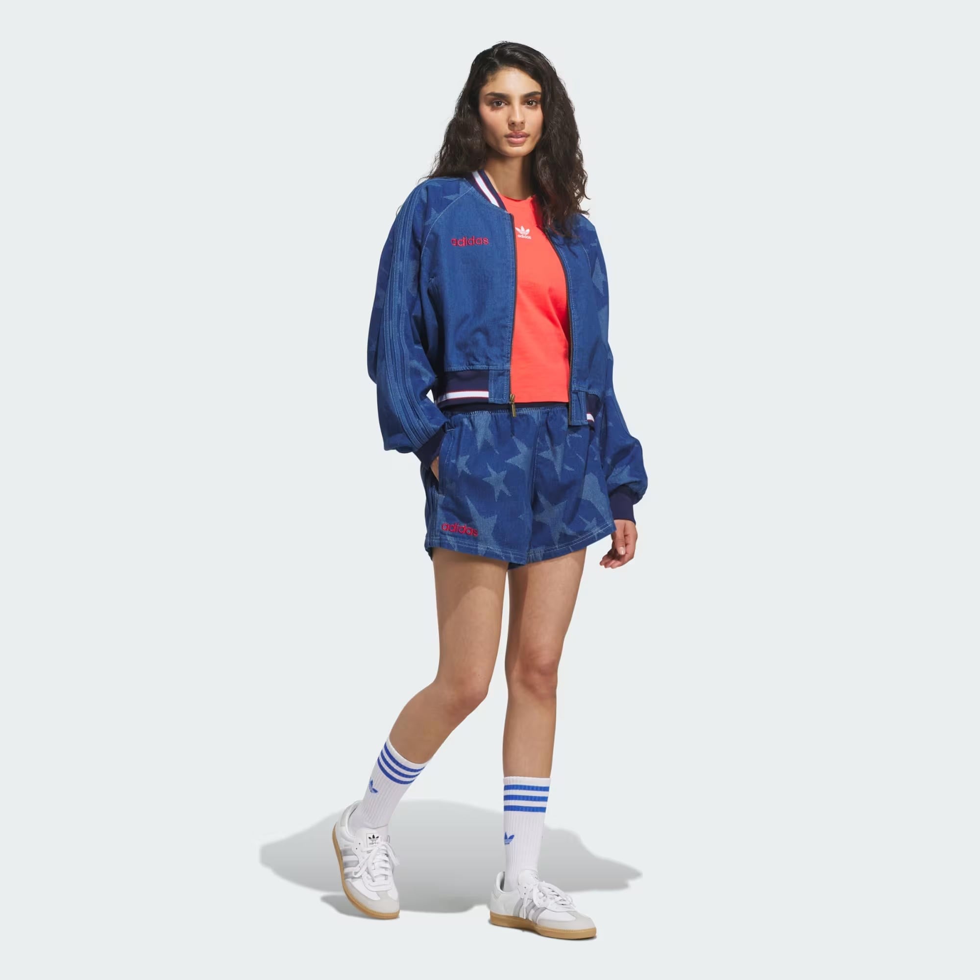 adidas Denim Graphic Varsity Kadın Şort