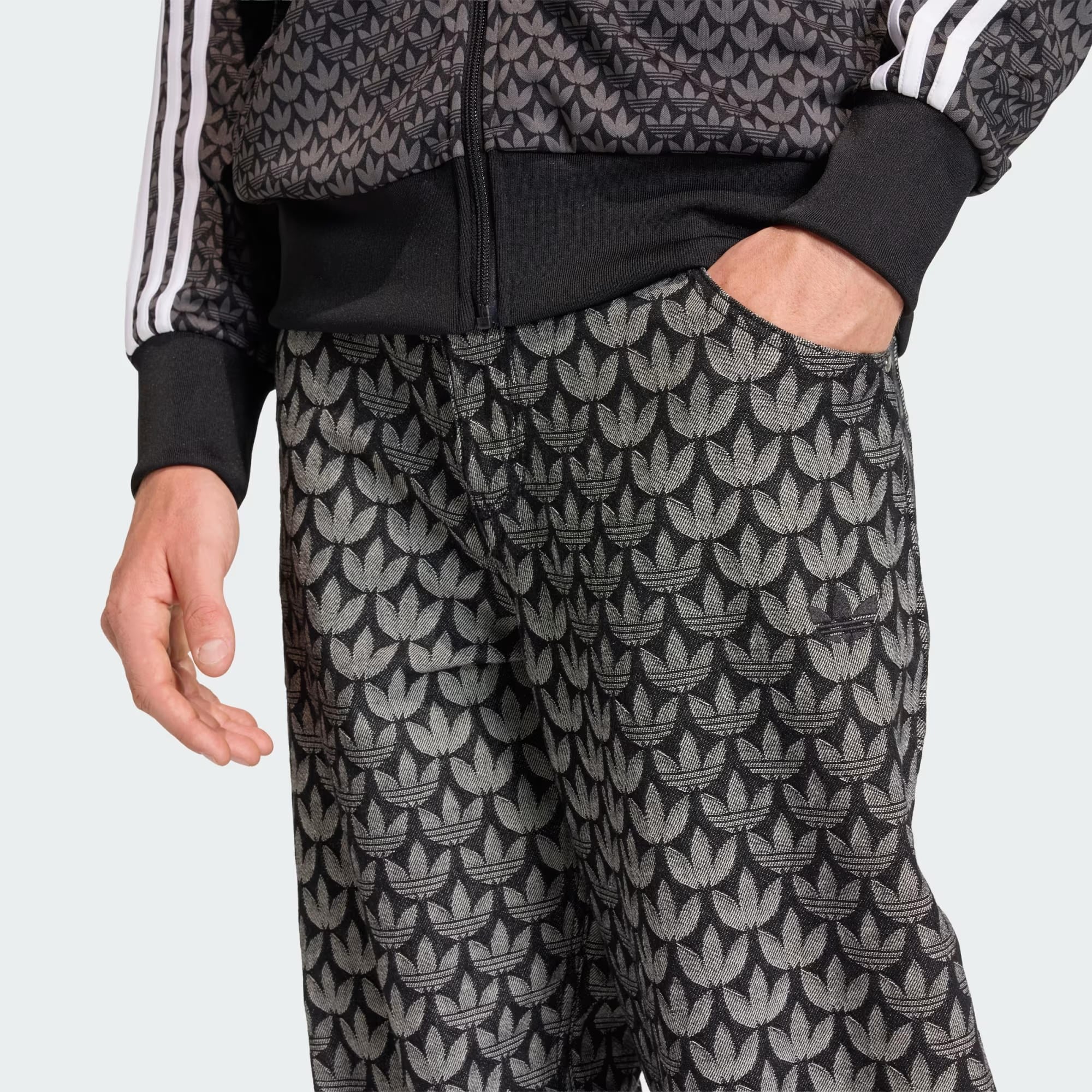adidas Denim Loose Monogram Erkek Pantolon