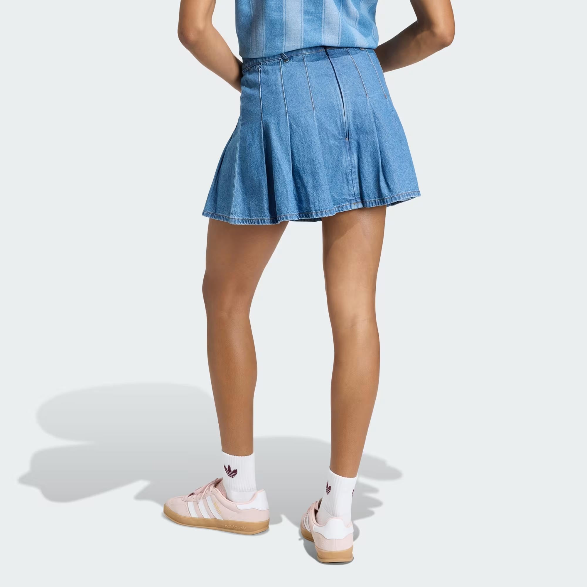 adidas Denim Pleated Kadın Etek