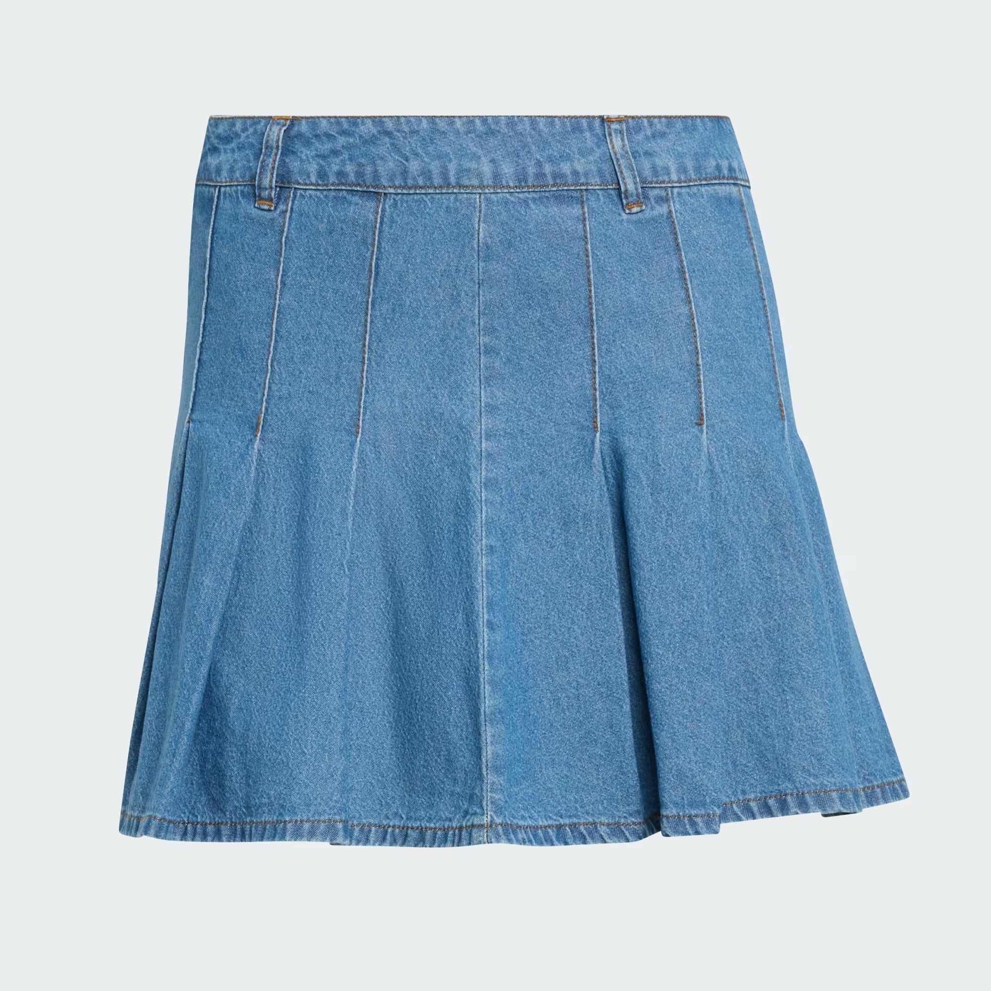 adidas Denim Pleated Kadın Etek