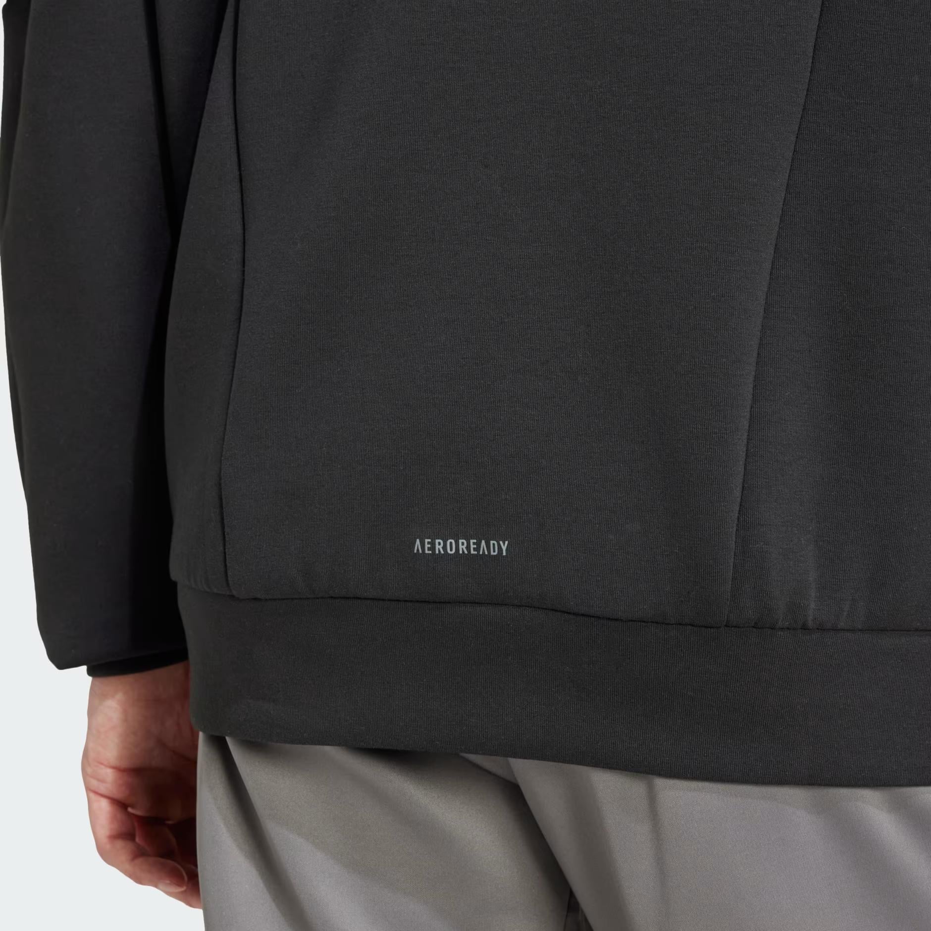 adidas Designed For Training Full-Zip Track Erkek Sweatshirt