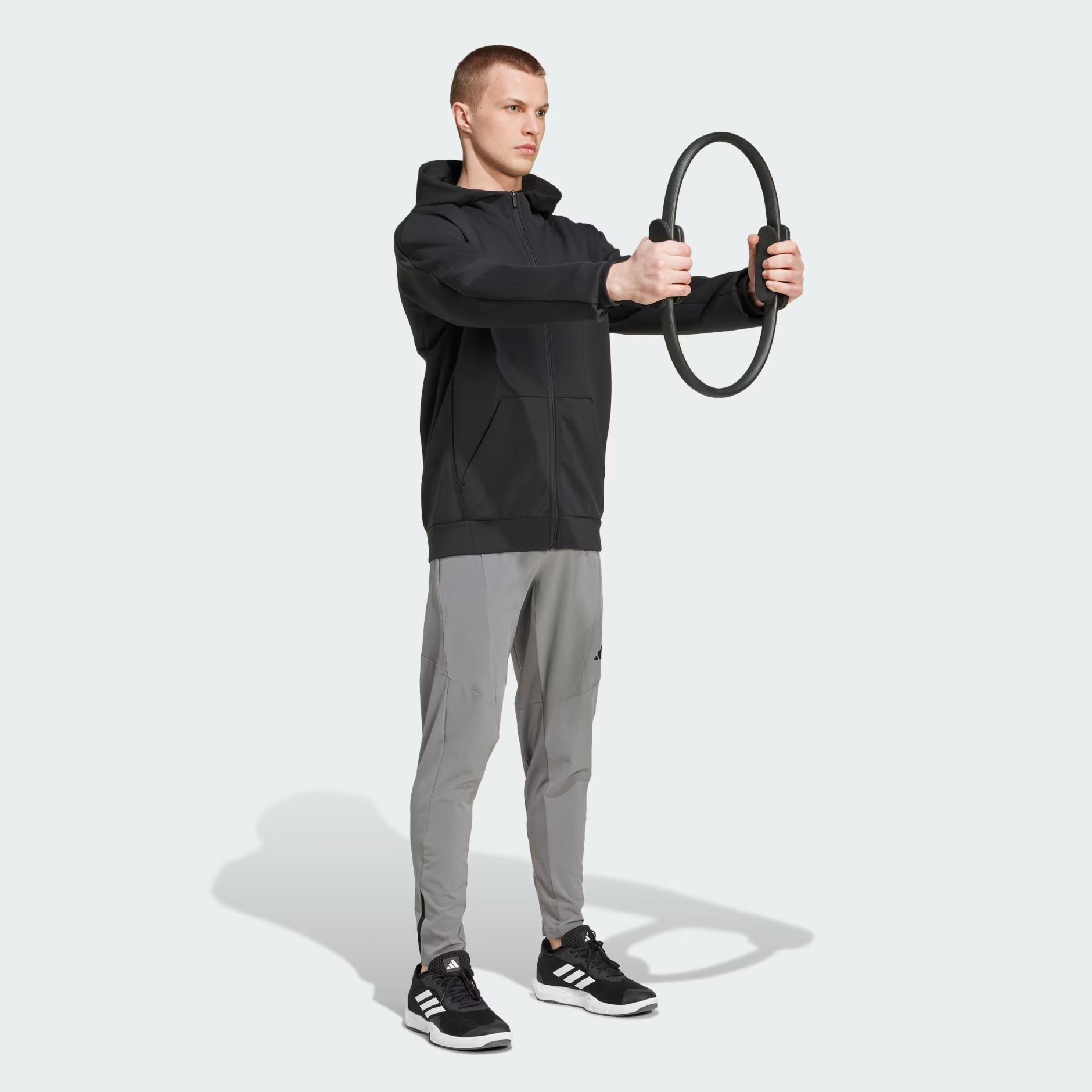 adidas Designed For Training Full-Zip Track Erkek Sweatshirt