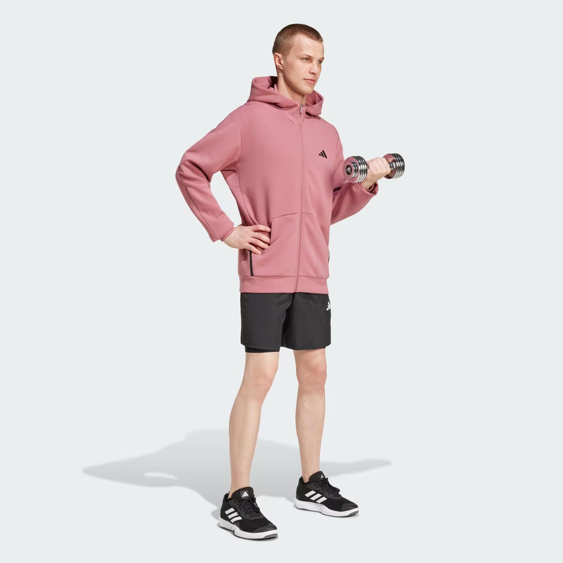 adidas Designed for Training Full-Zip Track Erkek Sweatshirt