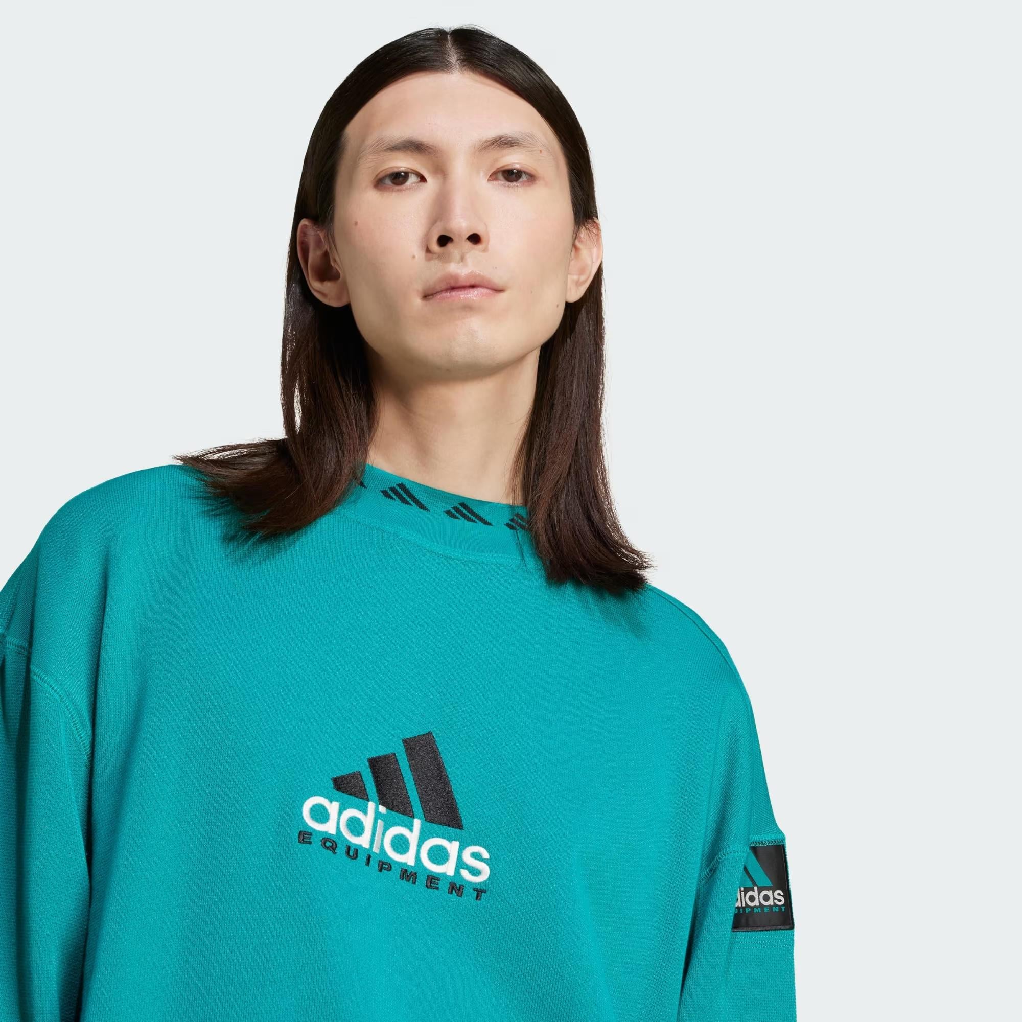 adidas EQT Reflective Crewneck Erkek Sweatshirt