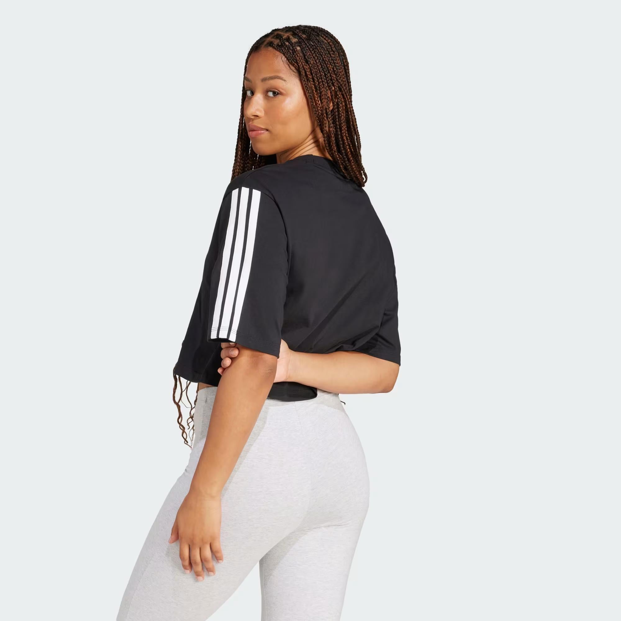 adidas Essentials 3-Stripes Cotton Loose Kadın Tişört