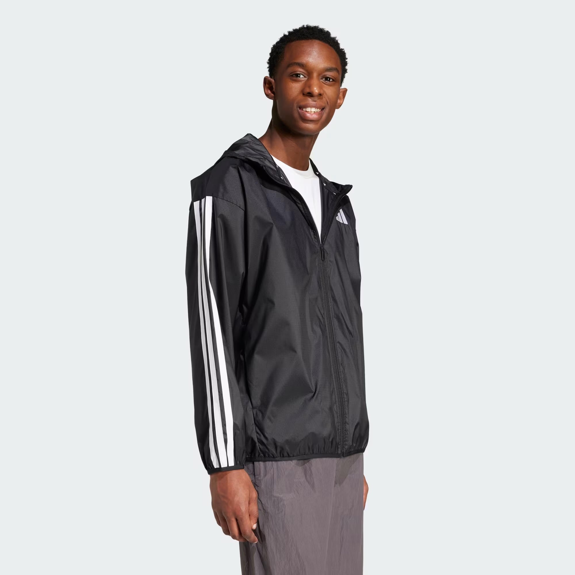 adidas Essentials 3 Stripes Ripstop Erkek Rüzgarlık
