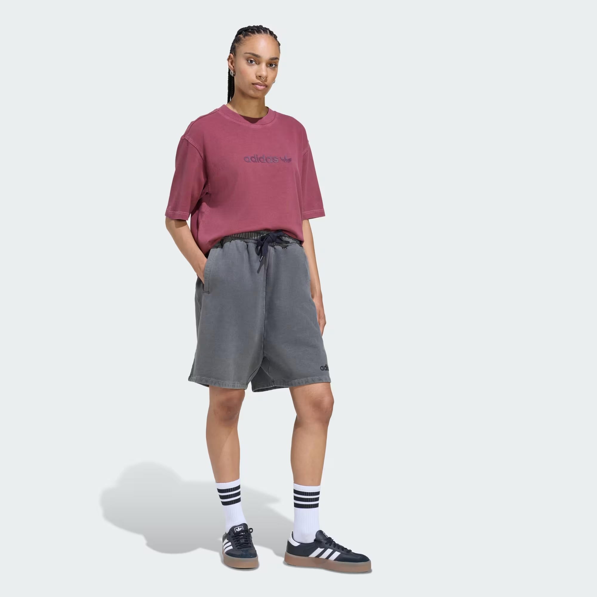 adidas Essentials Linear Boyfriend Washed Kadın Tişört