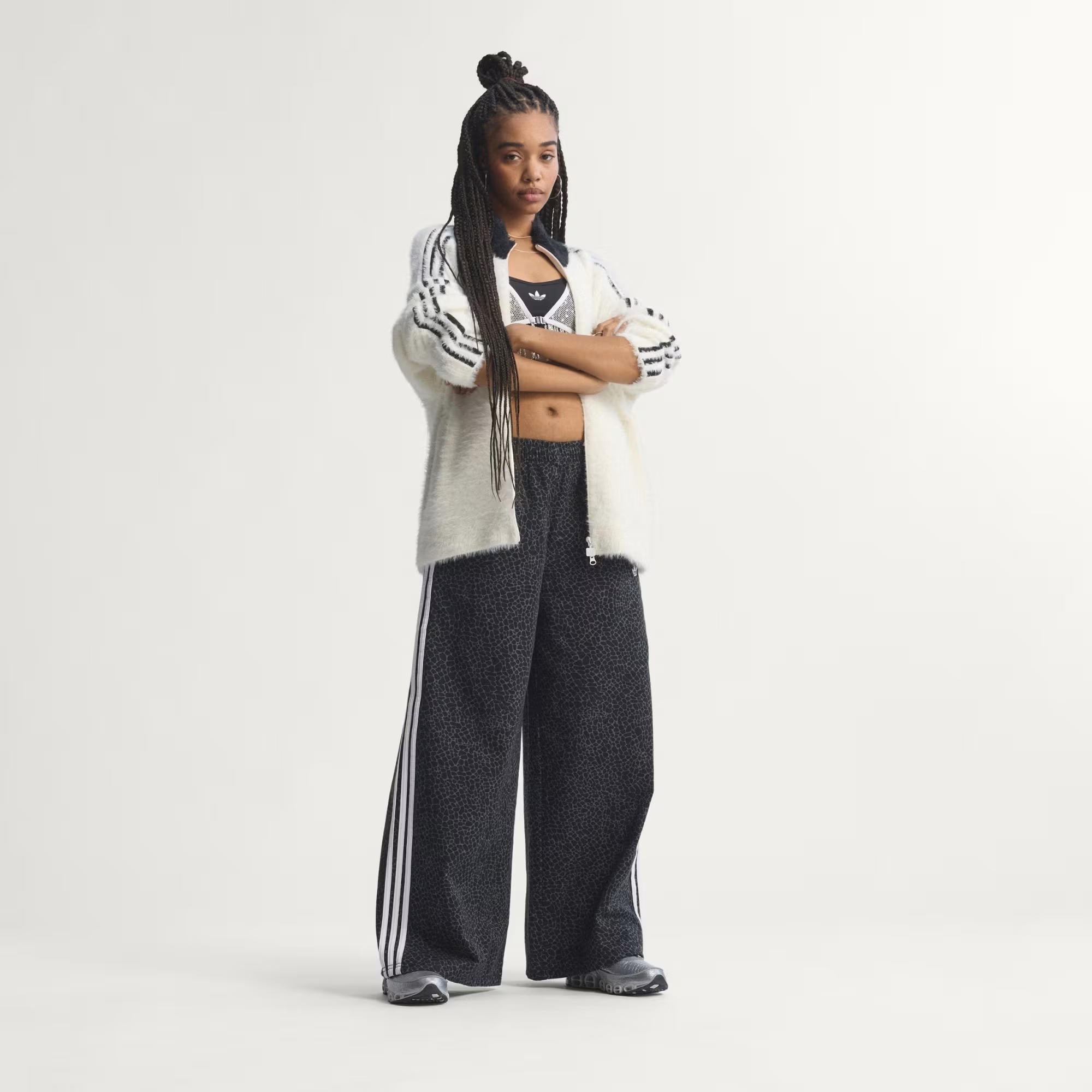 adidas Firebird Oversized AOP Denim Kadın Pantolon