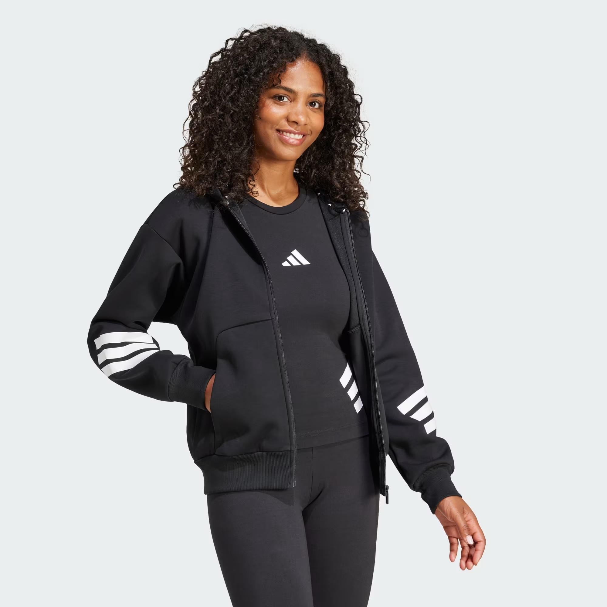 adidas Future Icons 3-Stripes Full-Zip Kadın Sweatshirt