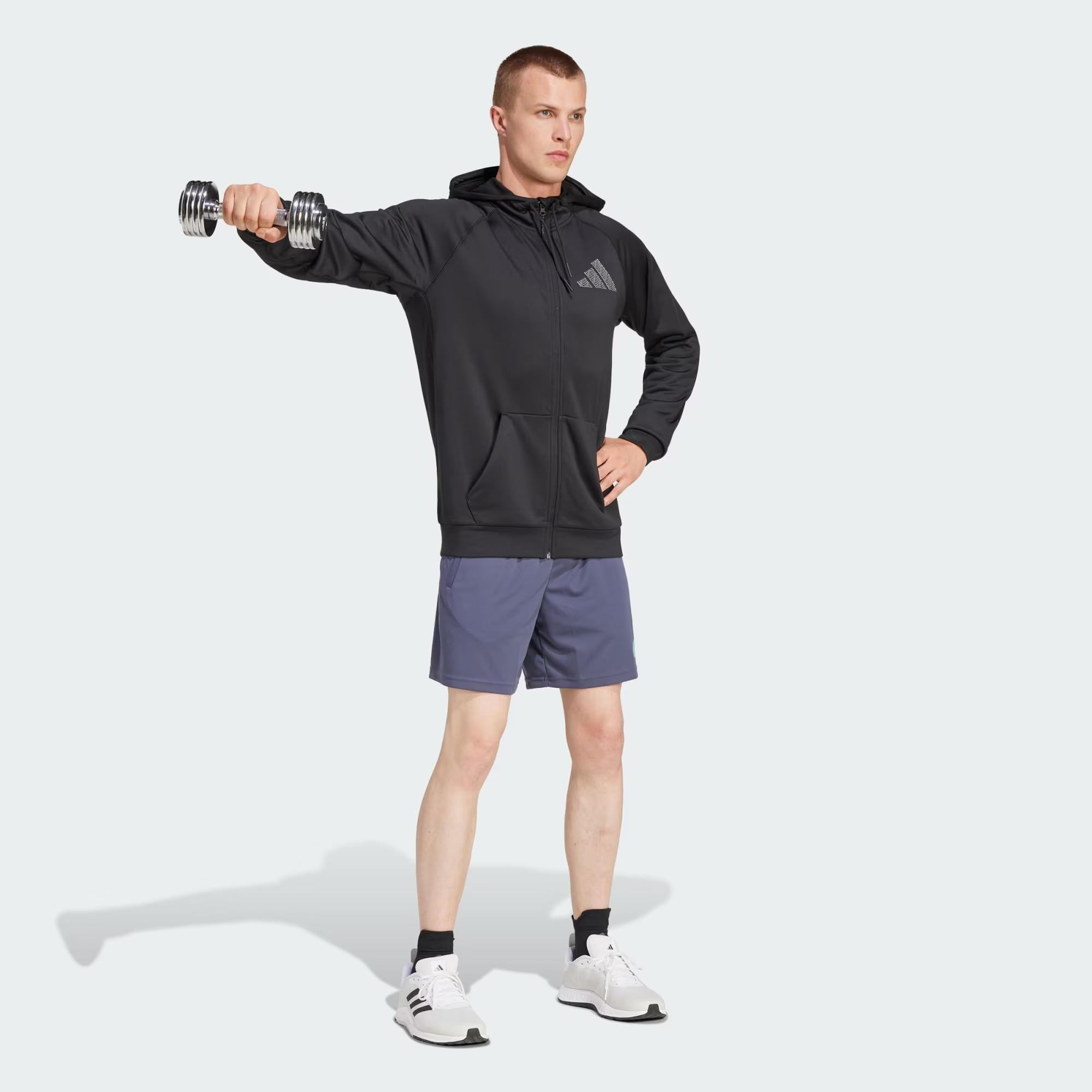 adidas Game and Go Training Full-Zip Erkek Sweatshirt