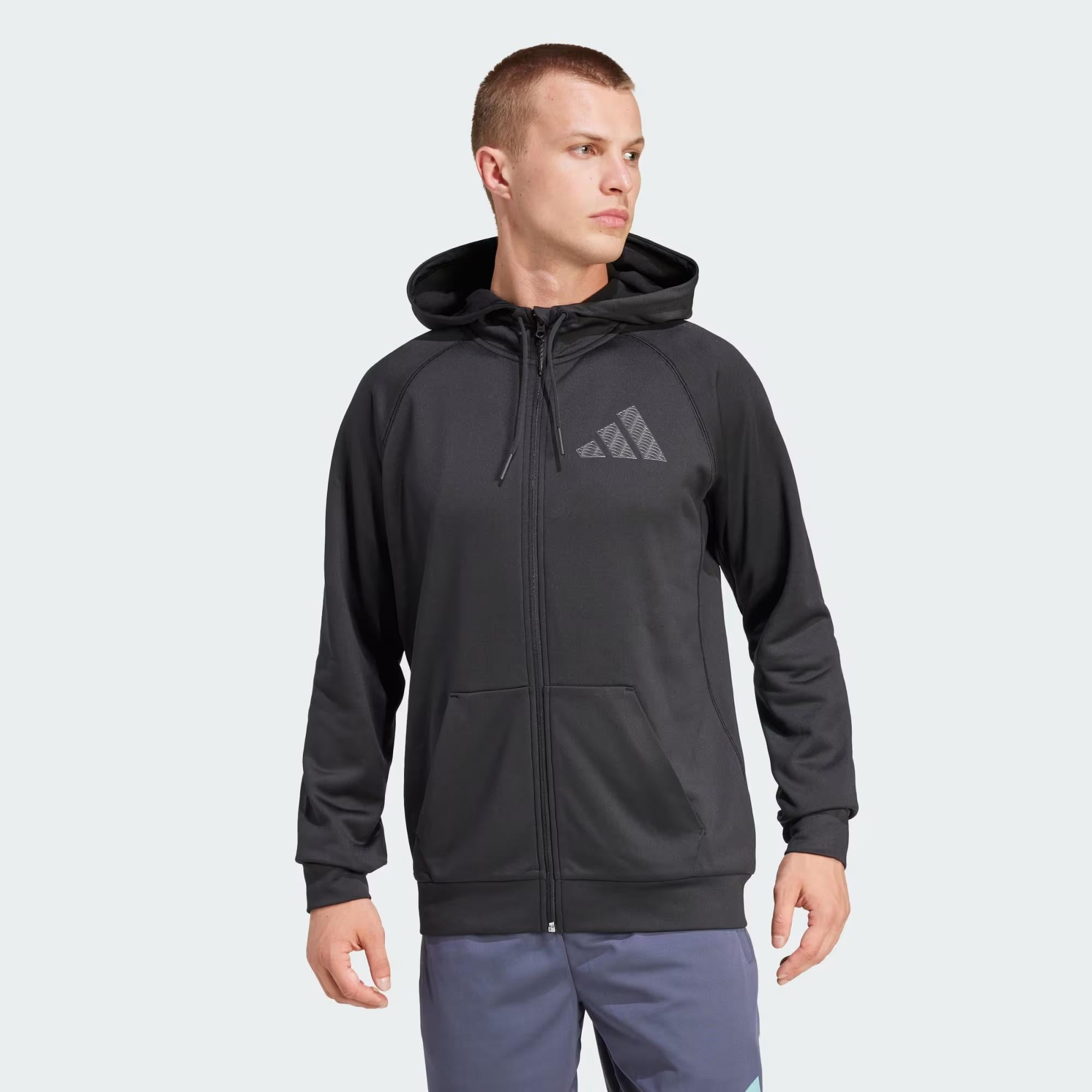 adidas Game and Go Training Full-Zip Erkek Sweatshirt