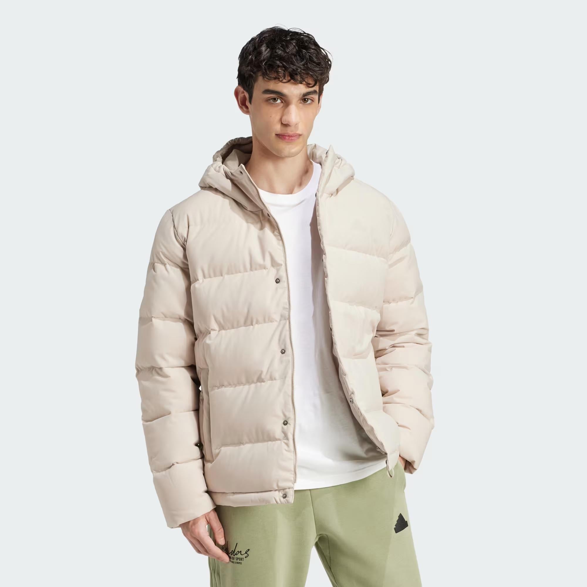 adidas Helionic Hooded Down Erkek Mont