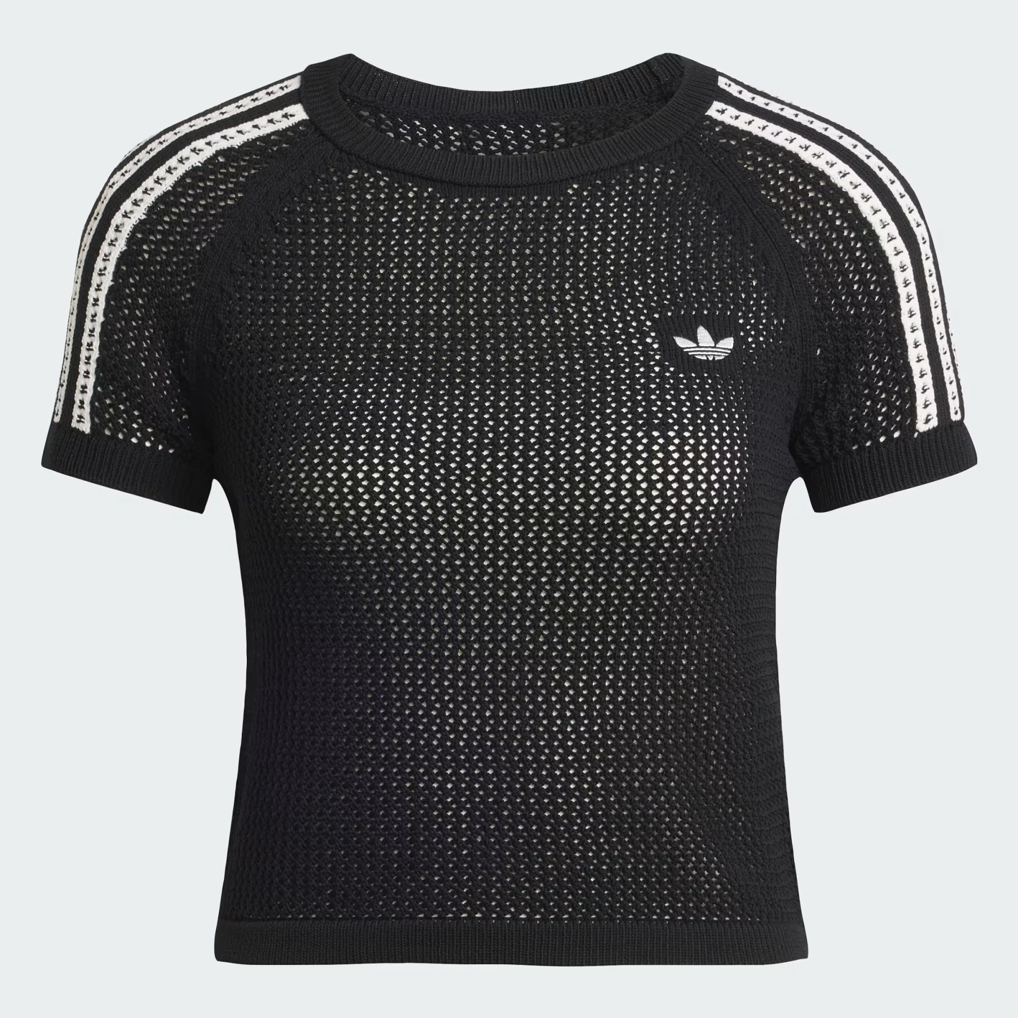 adidas Knitted Crochet Cali Kadın Tişört
