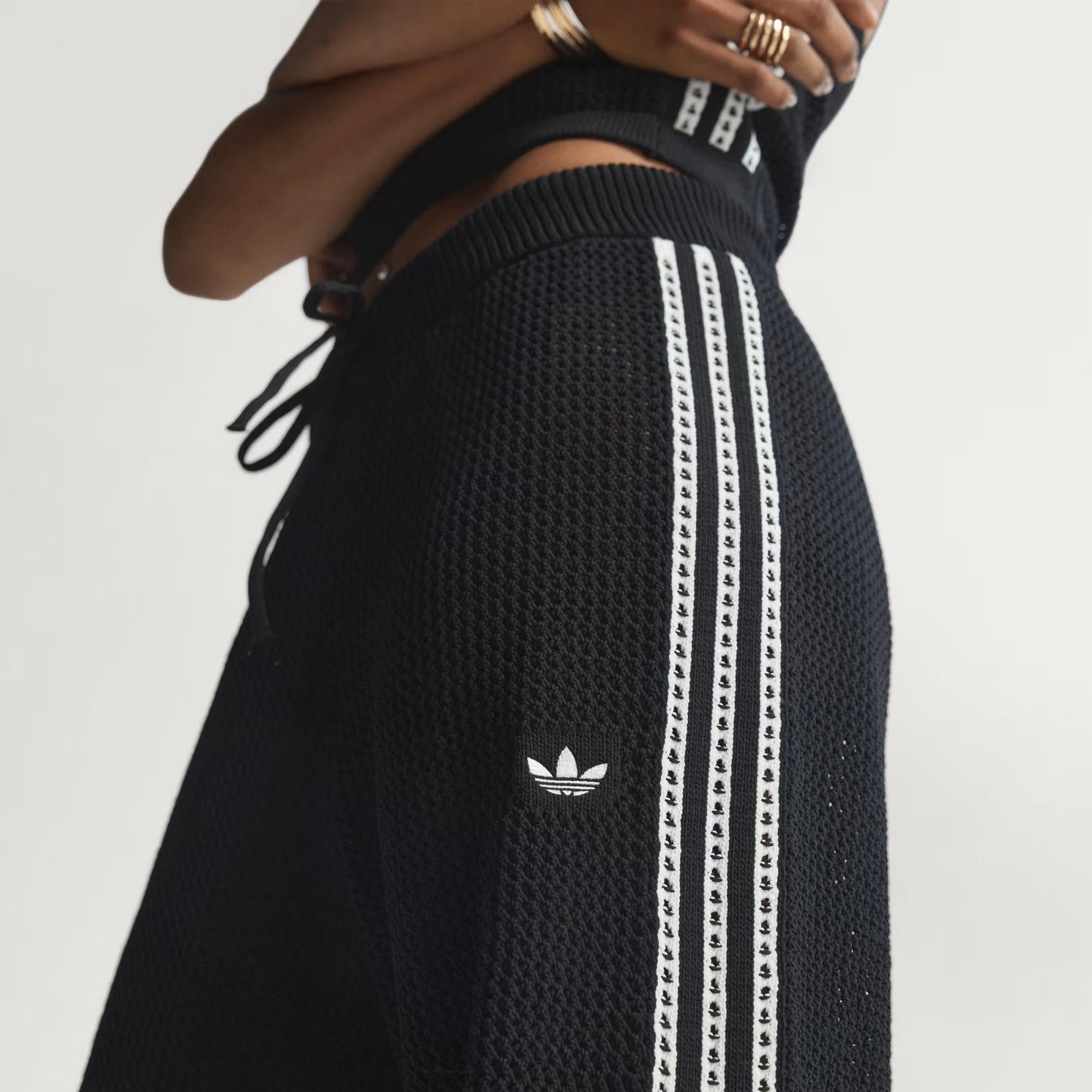 adidas Knitted Crochet Firebird Kadın Eşofman Altı