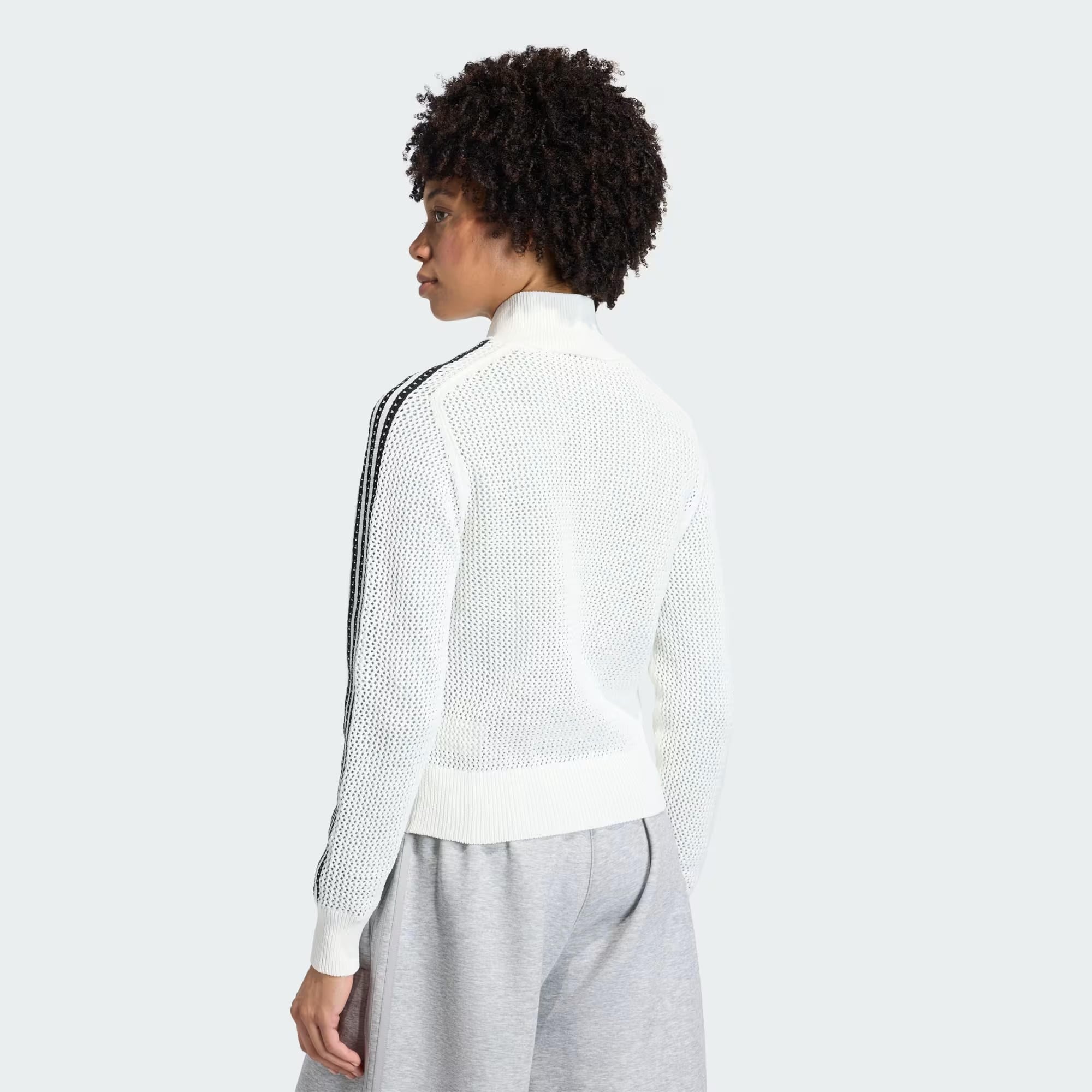 adidas Knitted Crochet Firebird Kadın Sweatshirt