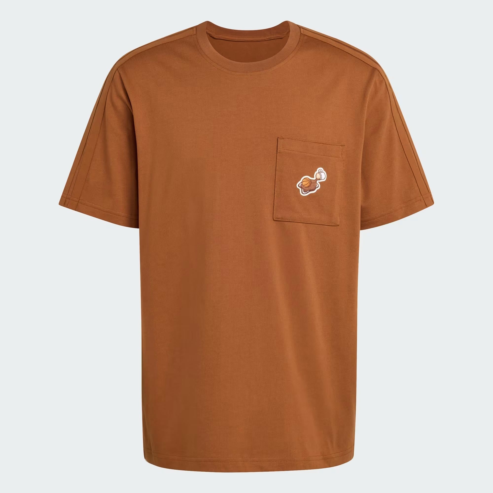 adidas Lux Coffee Cafe Hoop Pocket Graphic Erkek Tişört