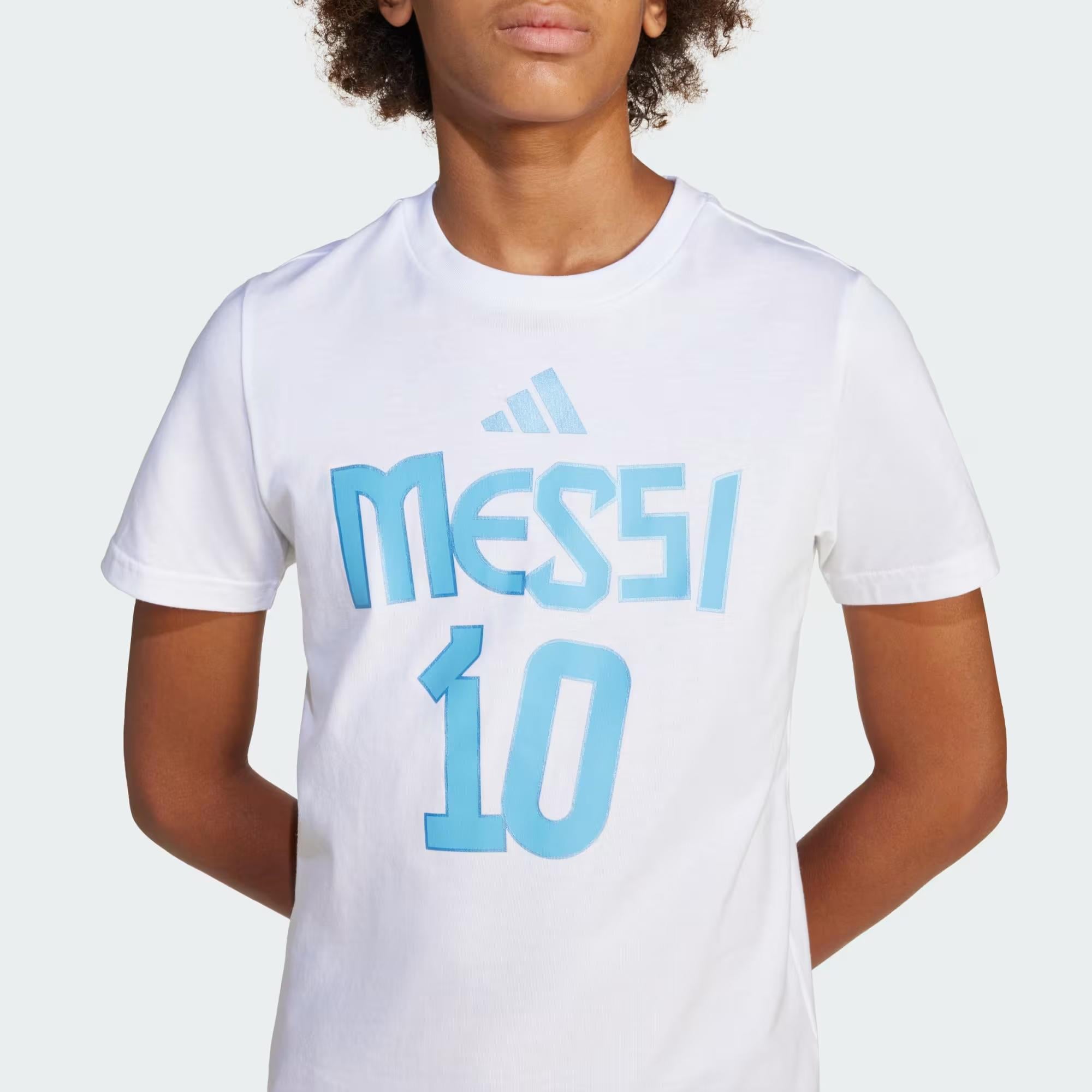 adidas Messi Name and Number Graphic Çocuk Tişört