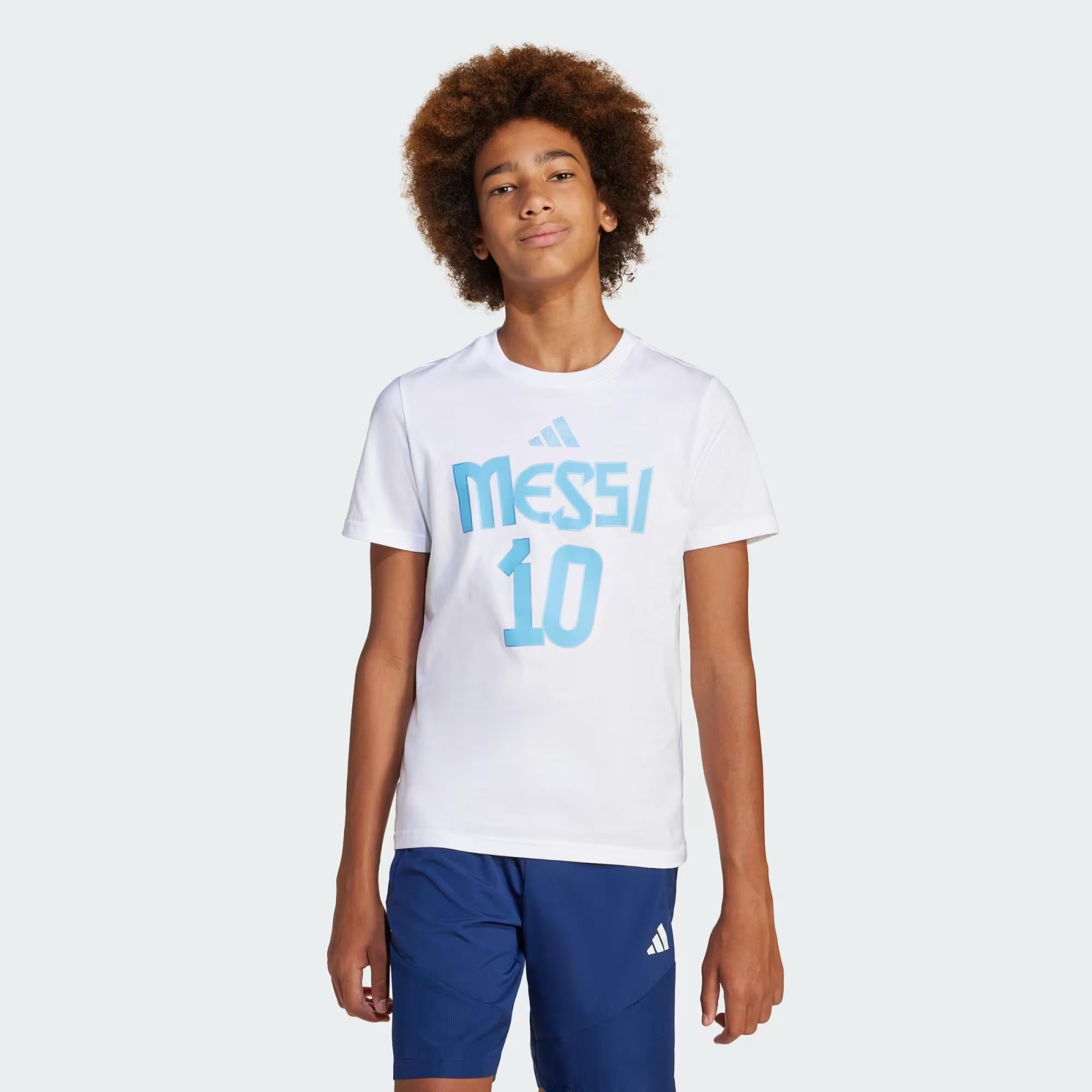 adidas Messi Name and Number Graphic Çocuk Tişört