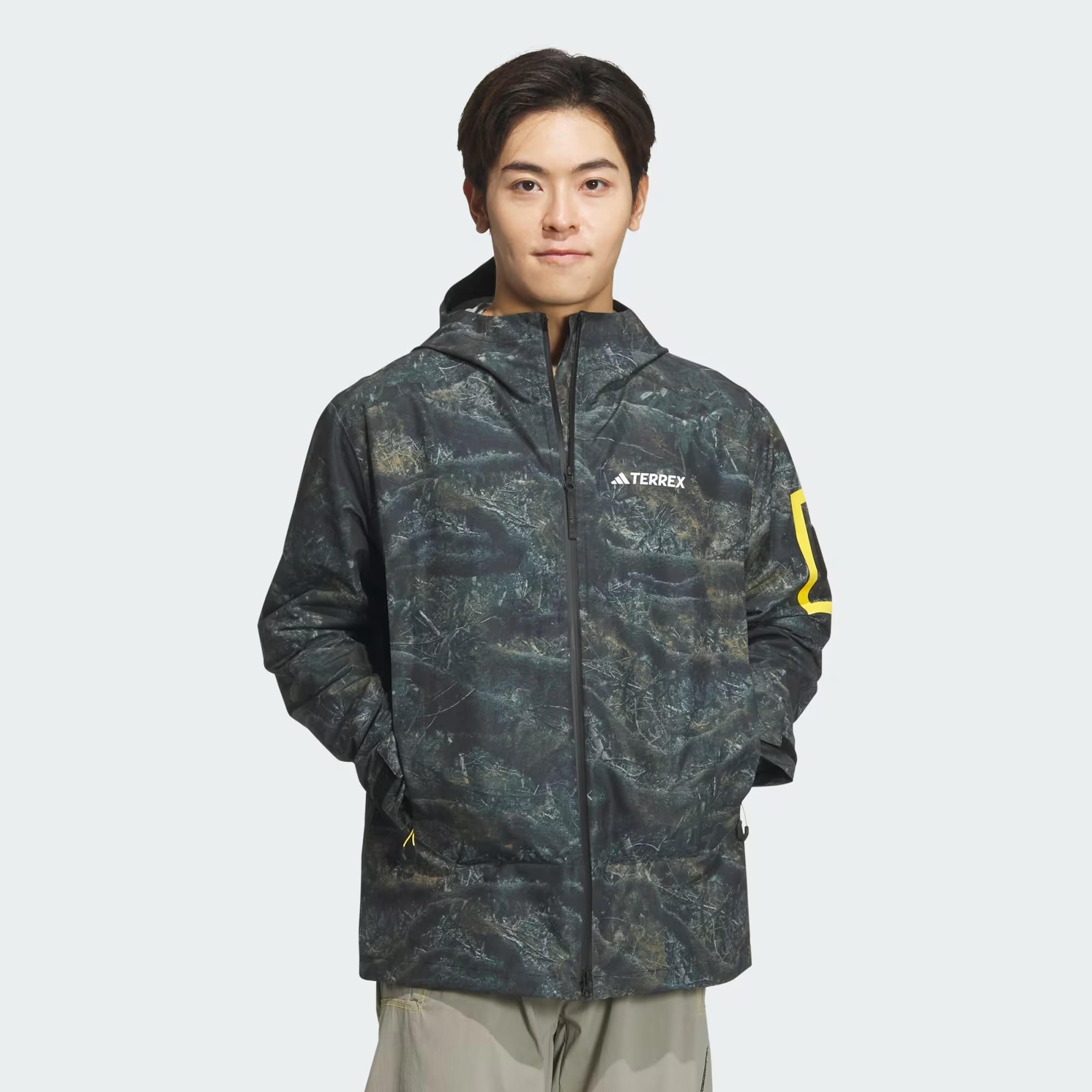 adidas National Geographic Allover Rain.RDY Erkek Rüzgarlık