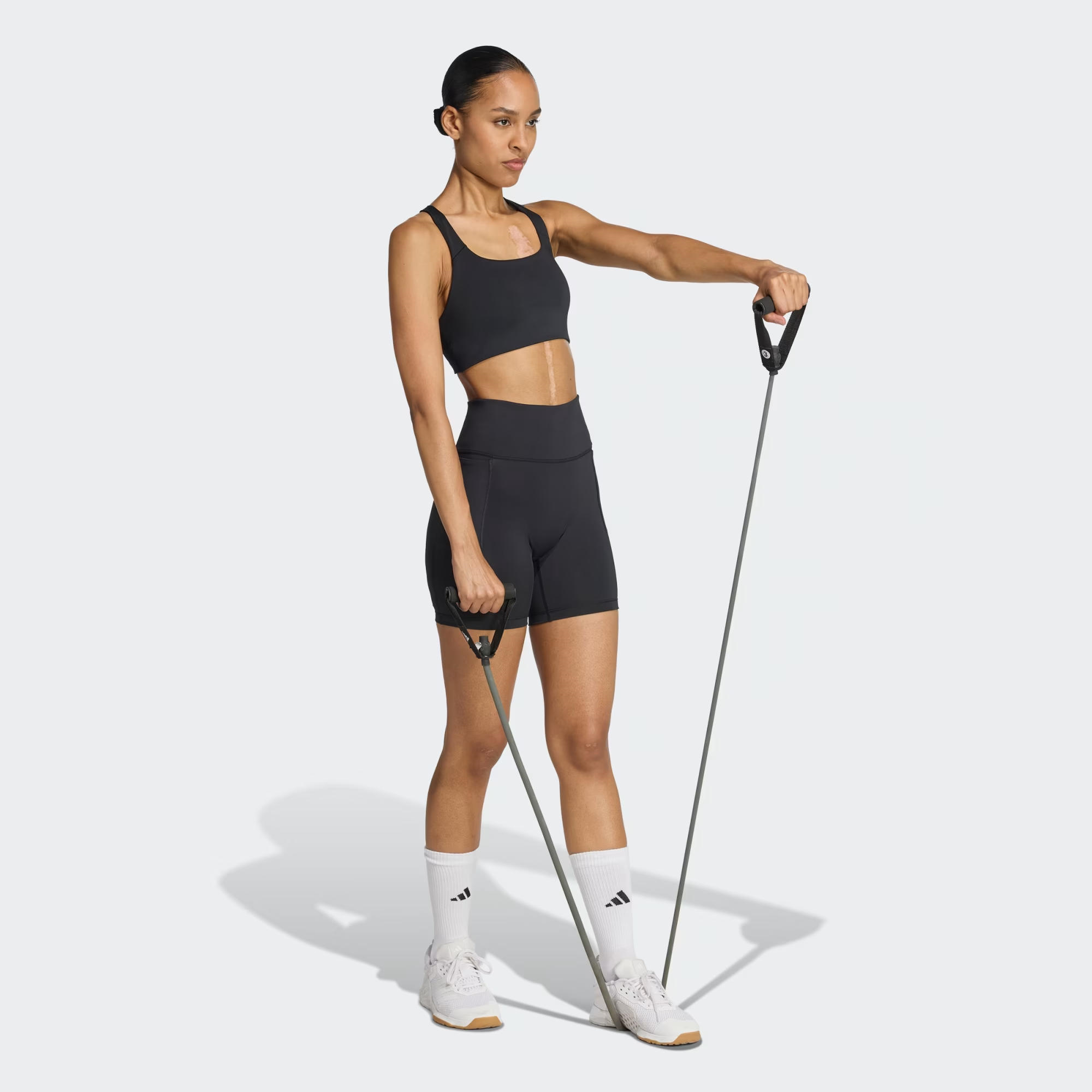 adidas Optime Workout Short Kadın Tayt