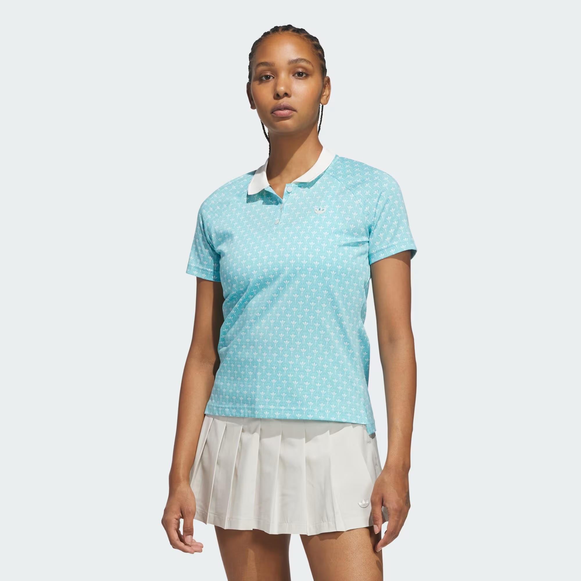 adidas Originals All Over Trefoil Polo Kadın Tişört