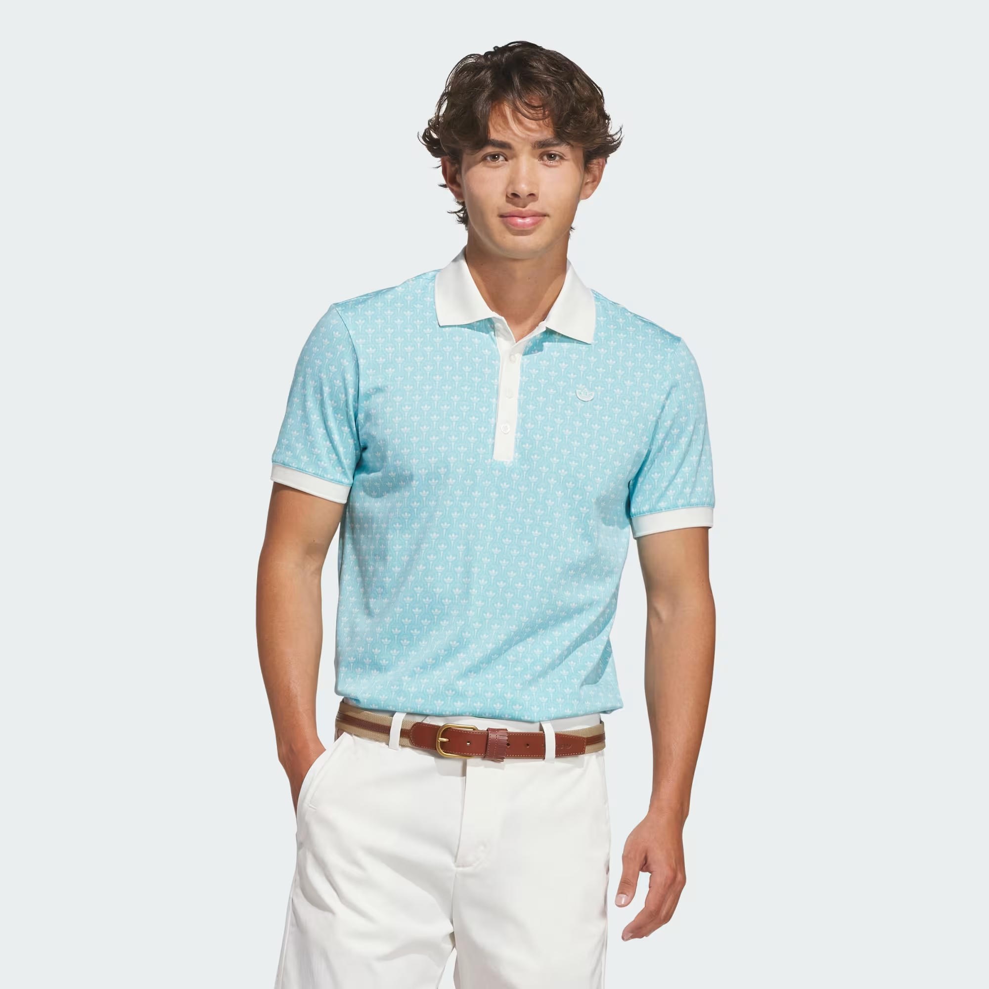 adidas Originals ALL Over Trefoil Polo Erkek Tişört