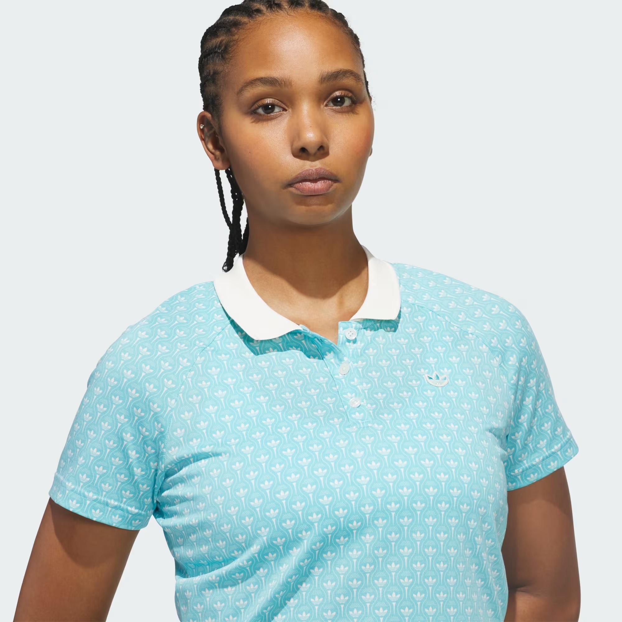 adidas Originals All Over Trefoil Polo Kadın Tişört