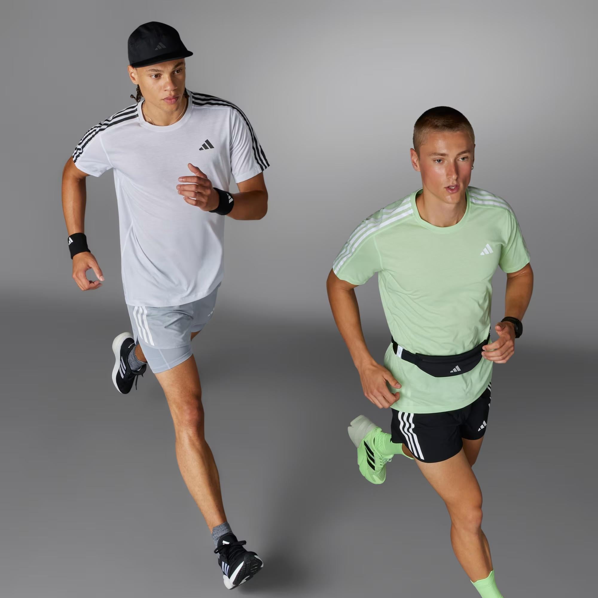 adidas Own The Run 3-Stripes Erkek Tişört