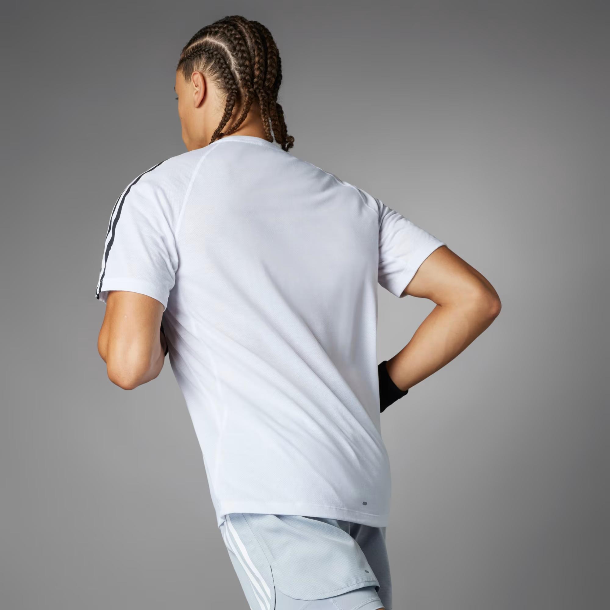 adidas Own The Run 3-Stripes Erkek Tişört