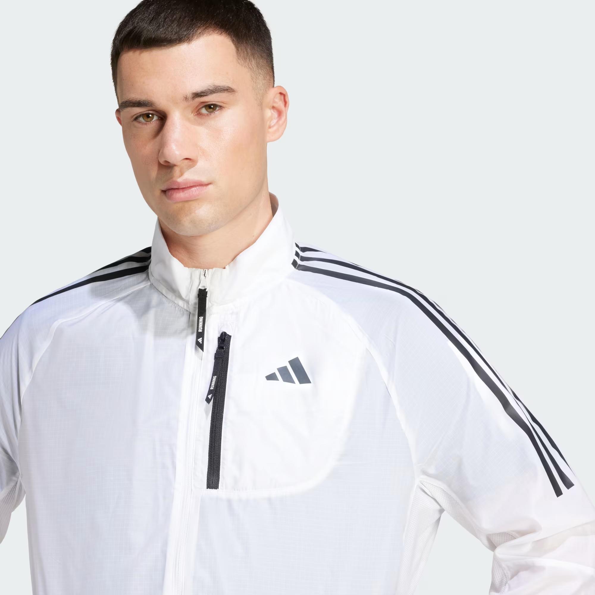 adidas Own the Run 3-Stripes Packable Erkek Ceket