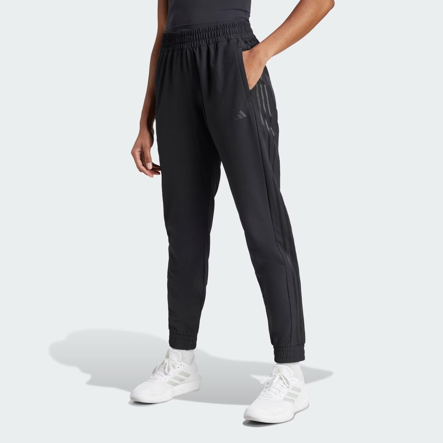 adidas Pacer ALL Gym 3-Stripes Woven Mid-Rise Kadın Eşofman Altı
