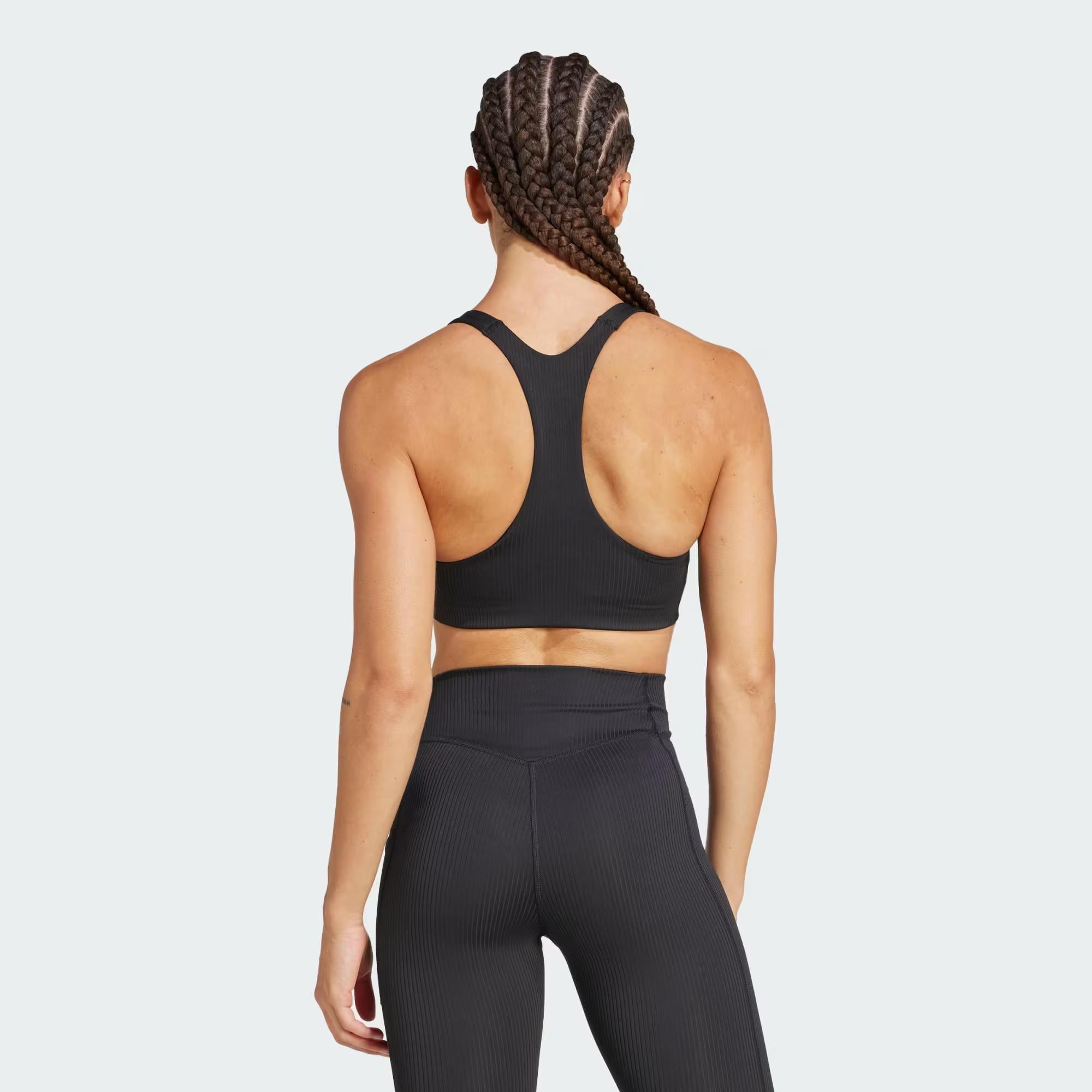 adidas Powerimpackt Rib Medium Support Training Kadın Büstiyer