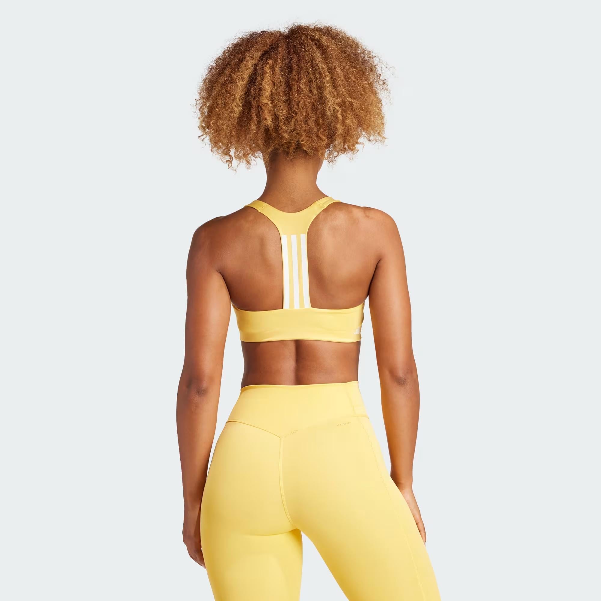 adidas Powerimpact Training Medium Support 3 Stripes Kadın Büstiyer