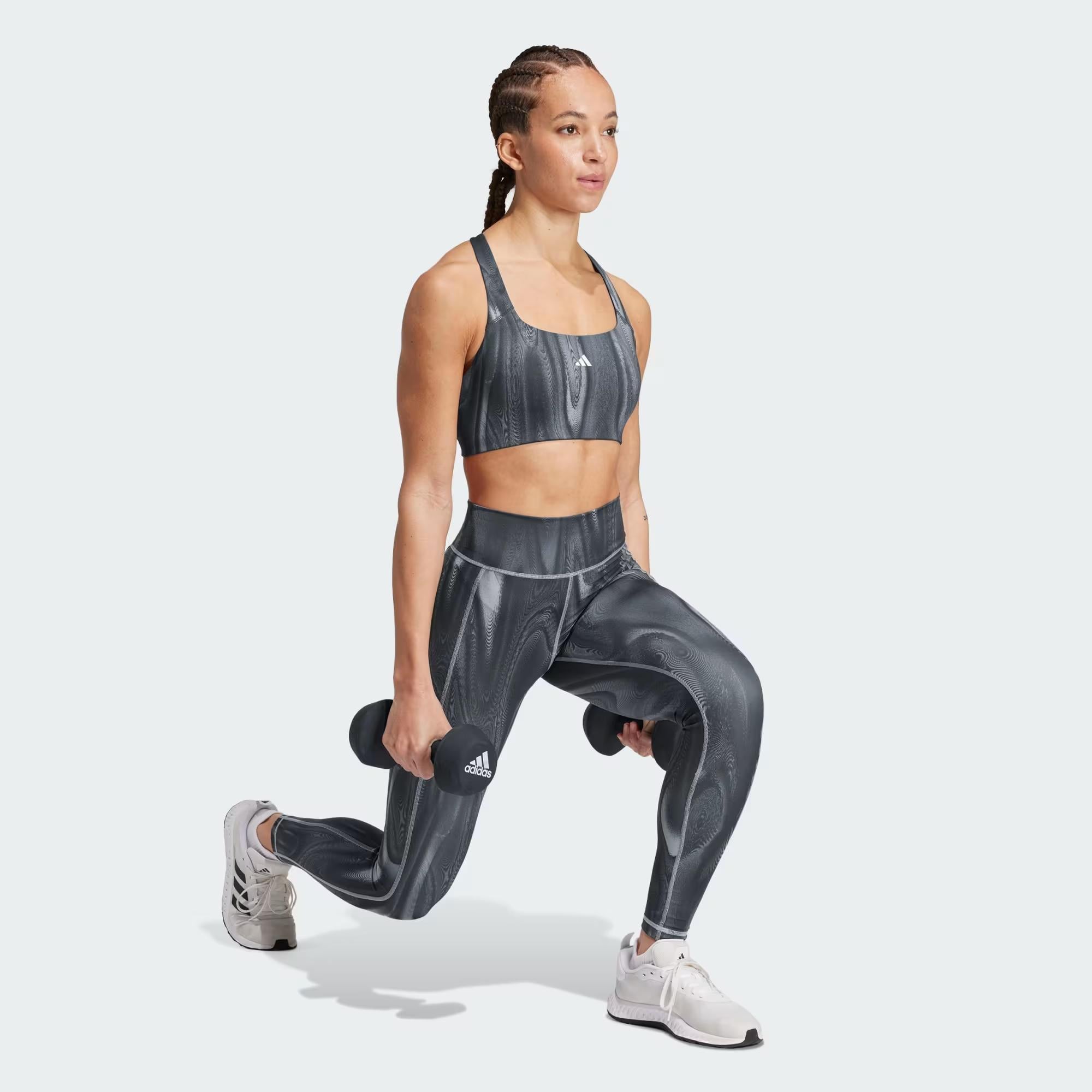 adidas Powerimpact Training Medium-Support 3-Stripes Kadın Büstiyer