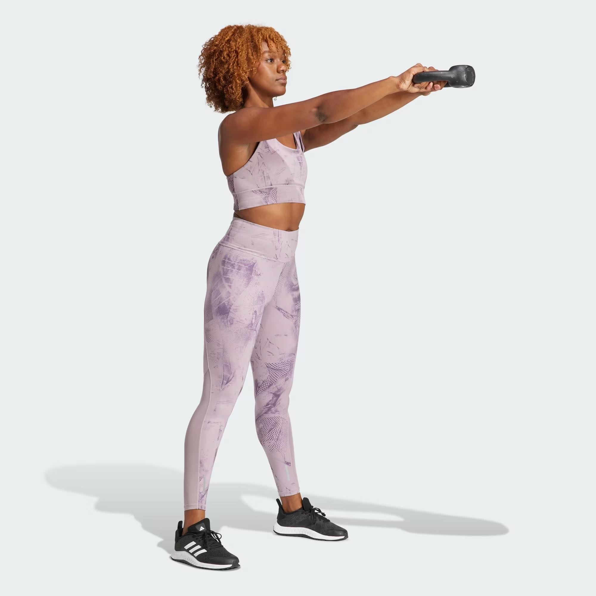 adidas Run Pocket Medium Support Aop Bra Iteration Kadın Büstiyer