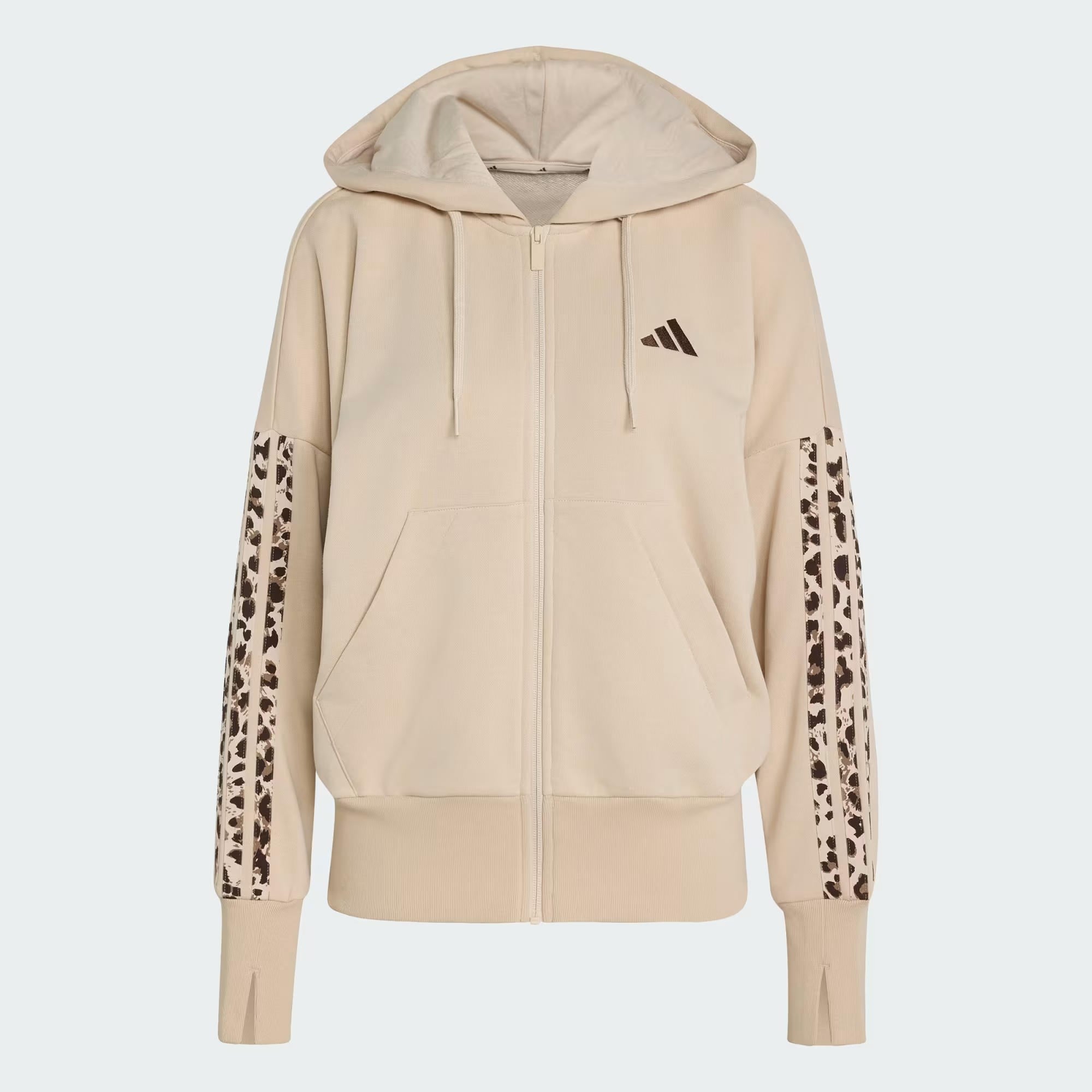 adidas Seasonal Essentials Animal Print 3 Stripes Kadın Sweatshirt