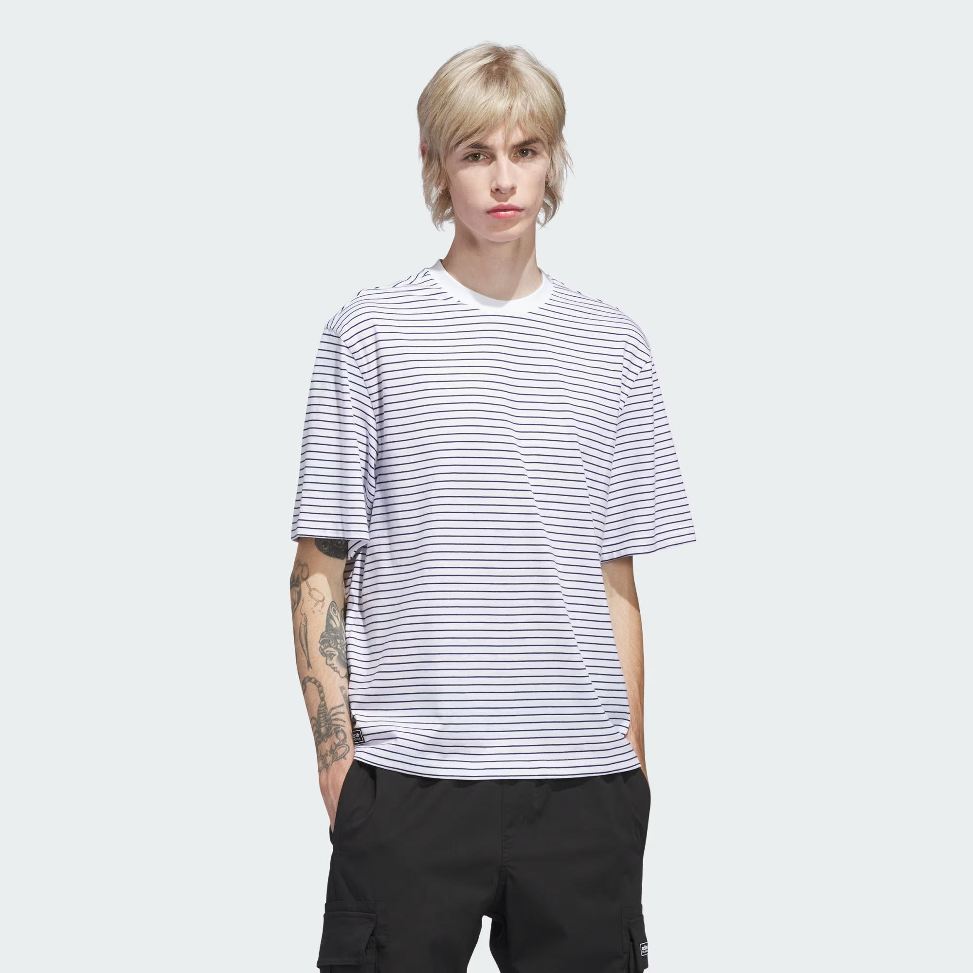 adidas Skateboarding YARN DYE Erkek Tişört