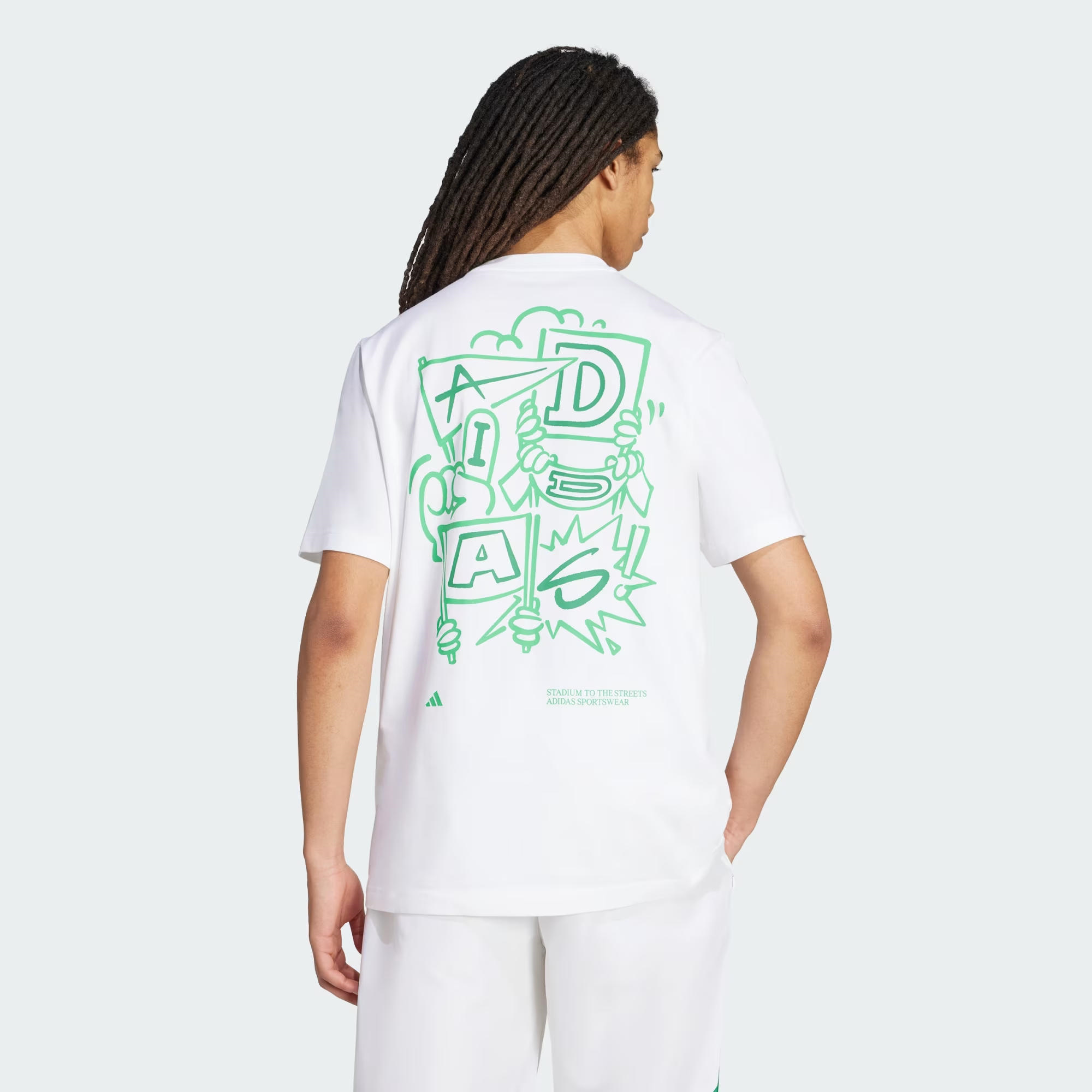 adidas Stadium Crowd Loose Graphic Erkek Tişört