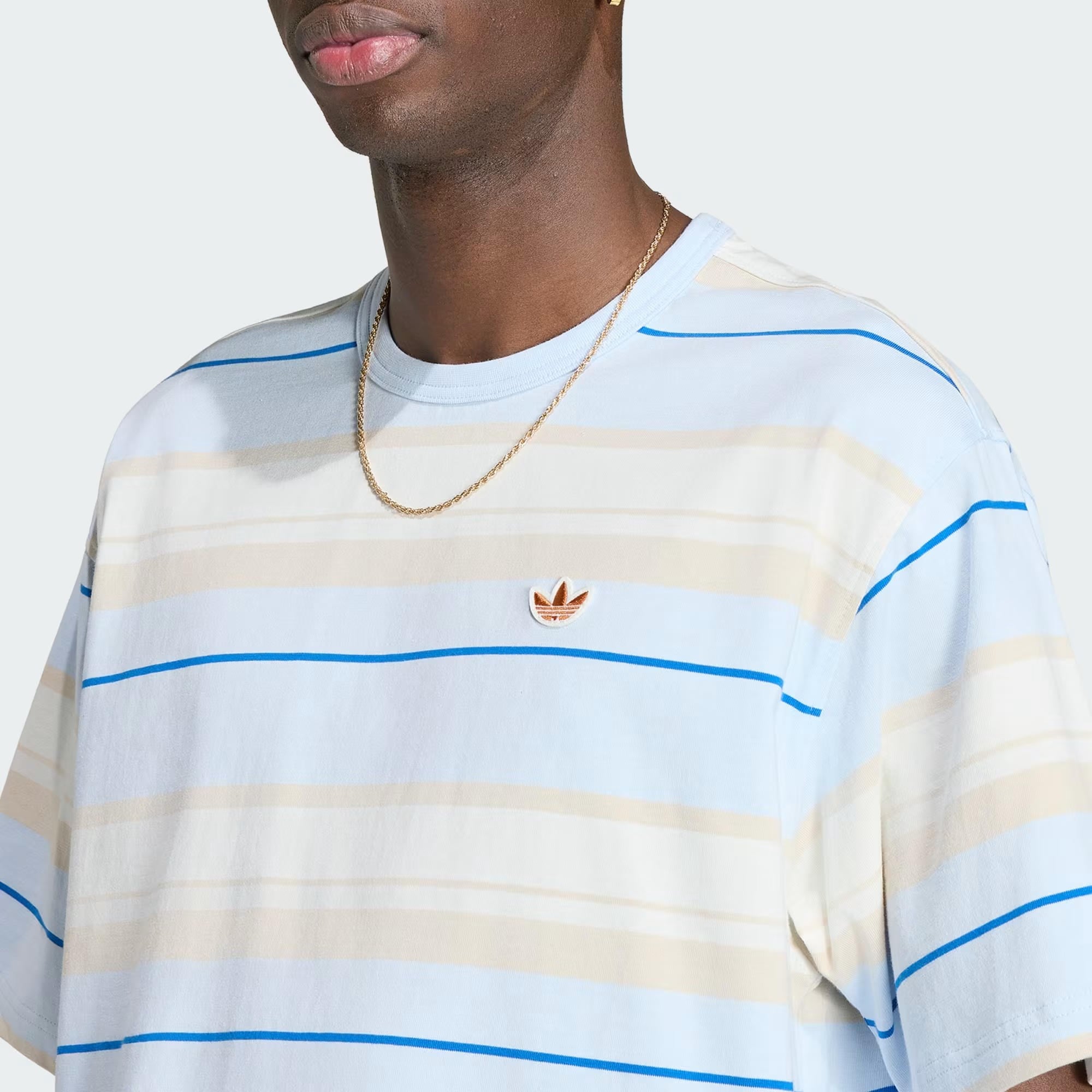 adidas Summer Glow Striped Erkek Tişört